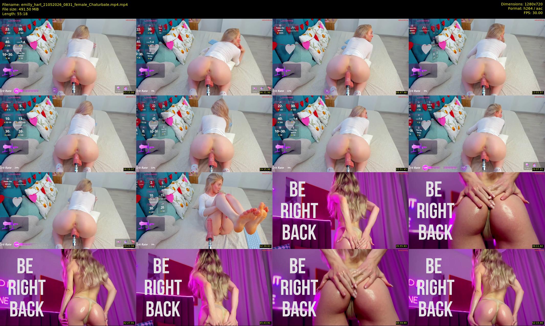 emilly_hart — 56 minute Chaturbate female cam show recording, 720p, May 21, 2026