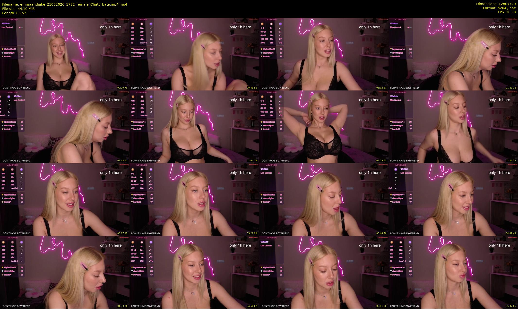 emmaandjake — 6 minute Chaturbate couple cam show recording, 720p, May 21, 2026