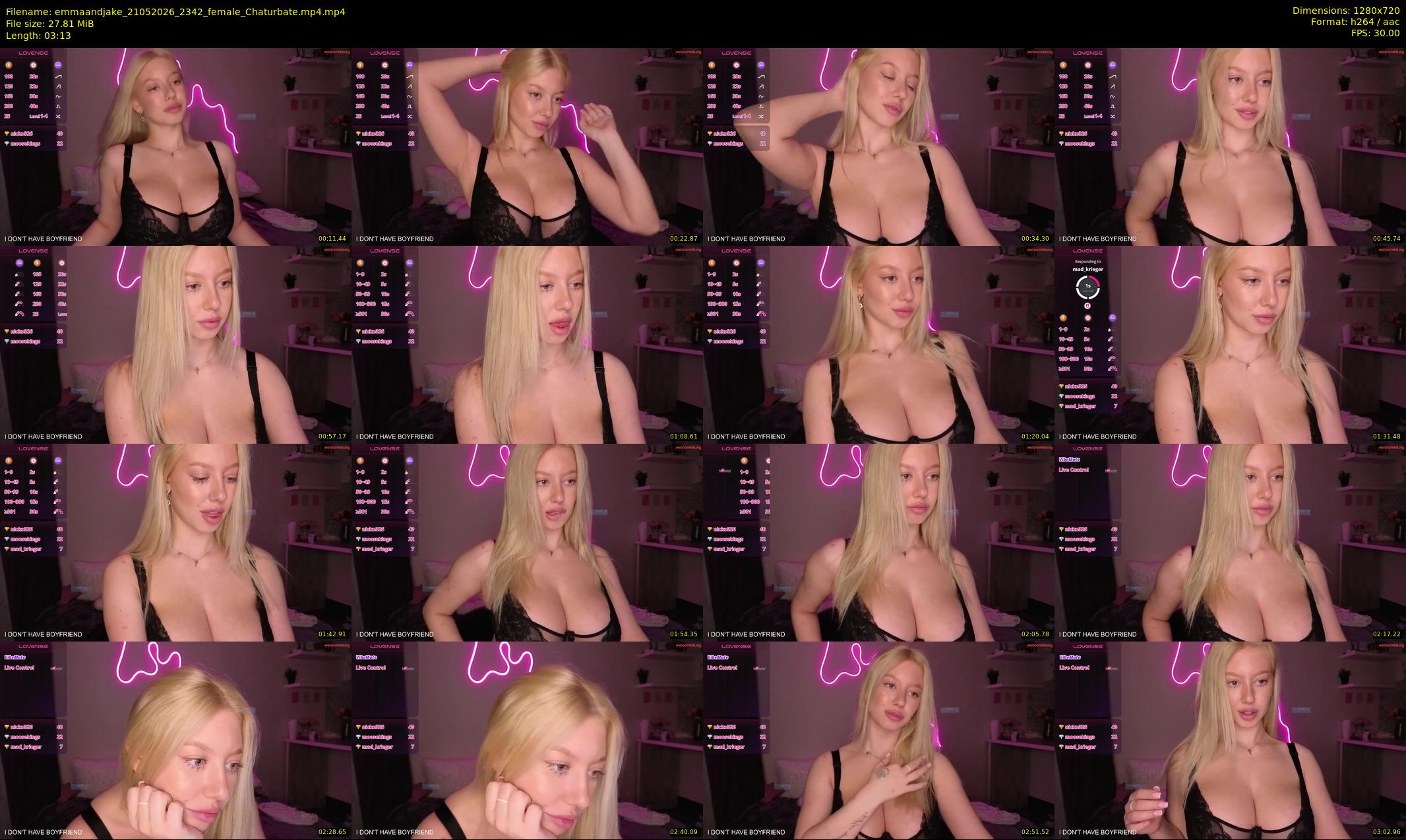 emmaandjake — 4 minute Chaturbate couple cam show recording, 720p, May 21, 2026