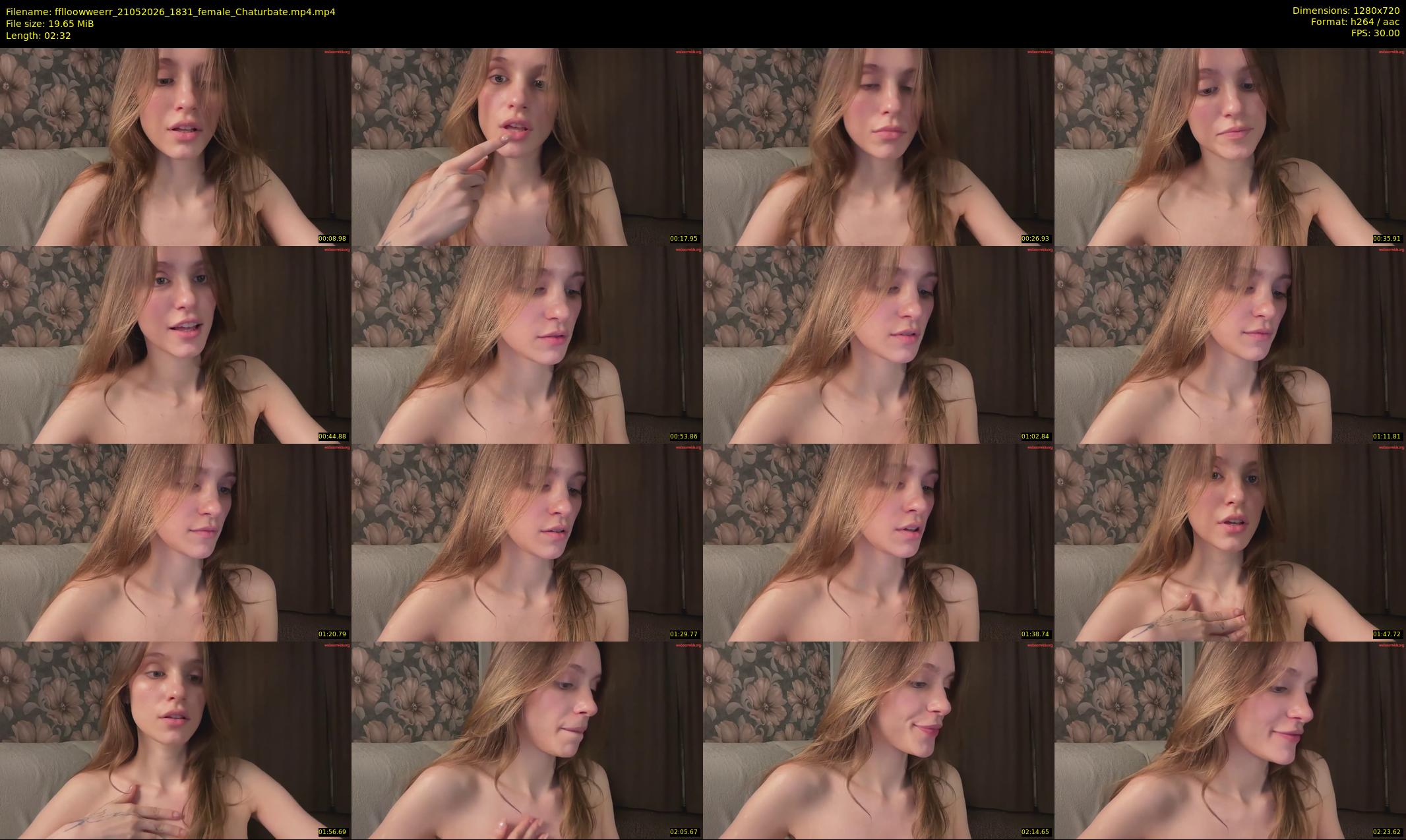 fflloowweerr — 3 minute Chaturbate couple cam show recording, 720p, May 21, 2026