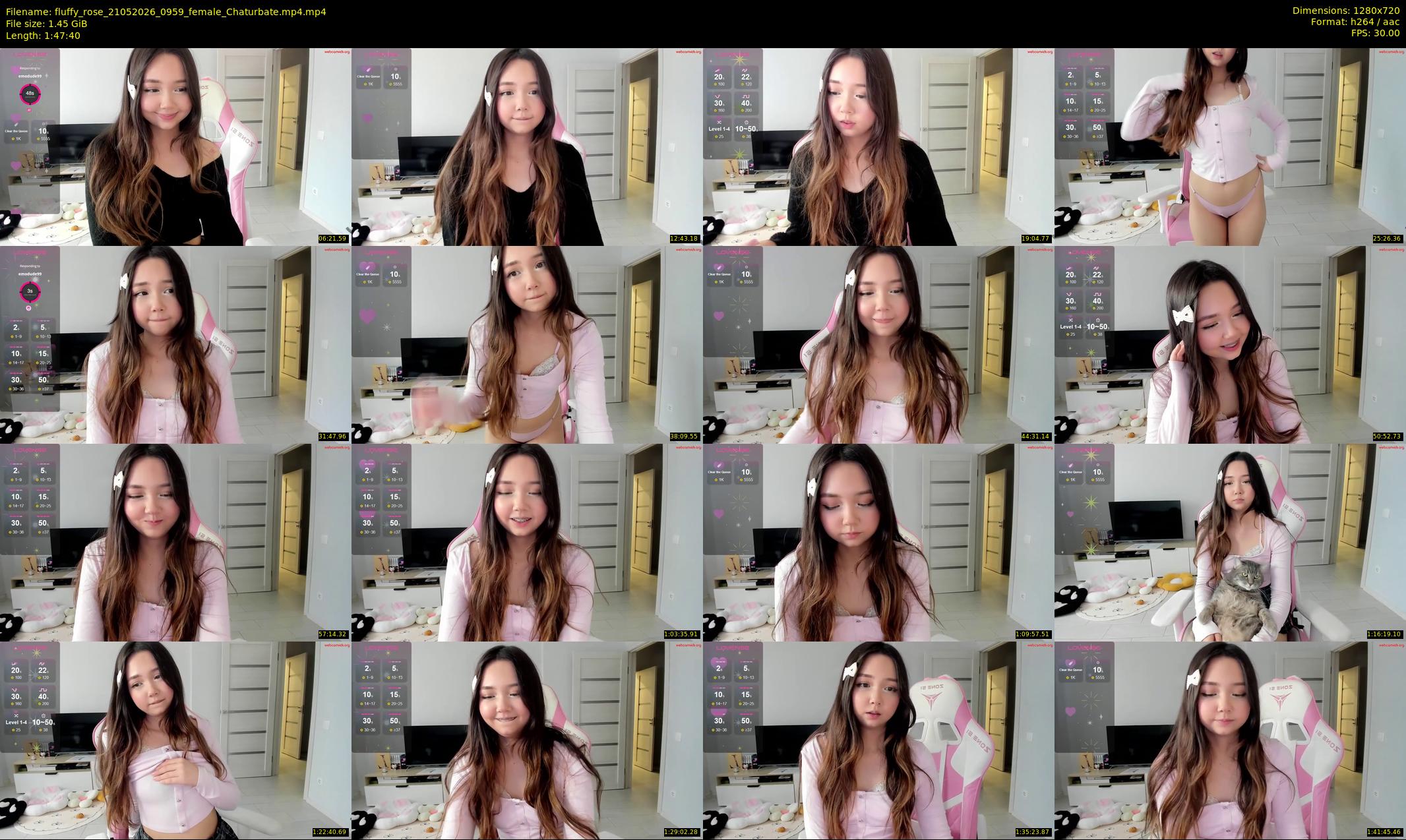 fluffy_rose — 108 minute Chaturbate female cam show recording, 720p, May 21, 2026