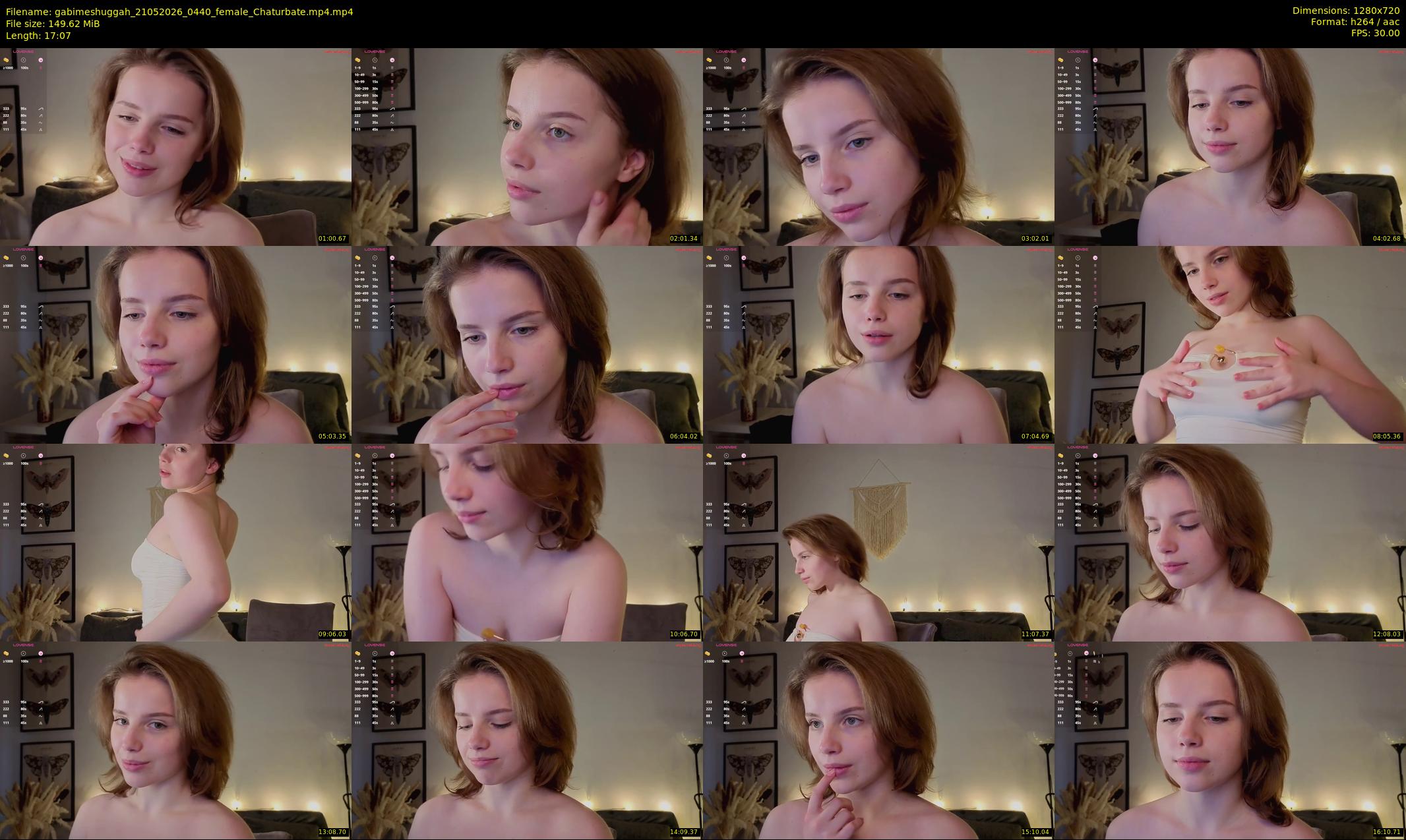 gabimeshuggah — 18 minute Chaturbate female cam show recording, 720p, May 21, 2026