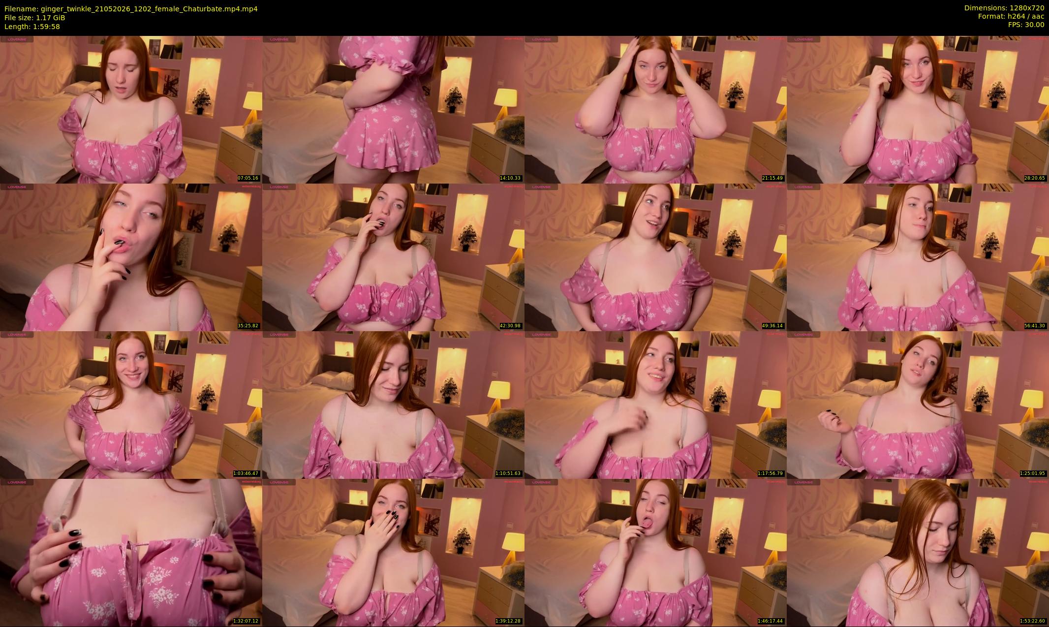 ginger_twinkle — 120 minute Chaturbate female cam show recording, 720p, May 21, 2026