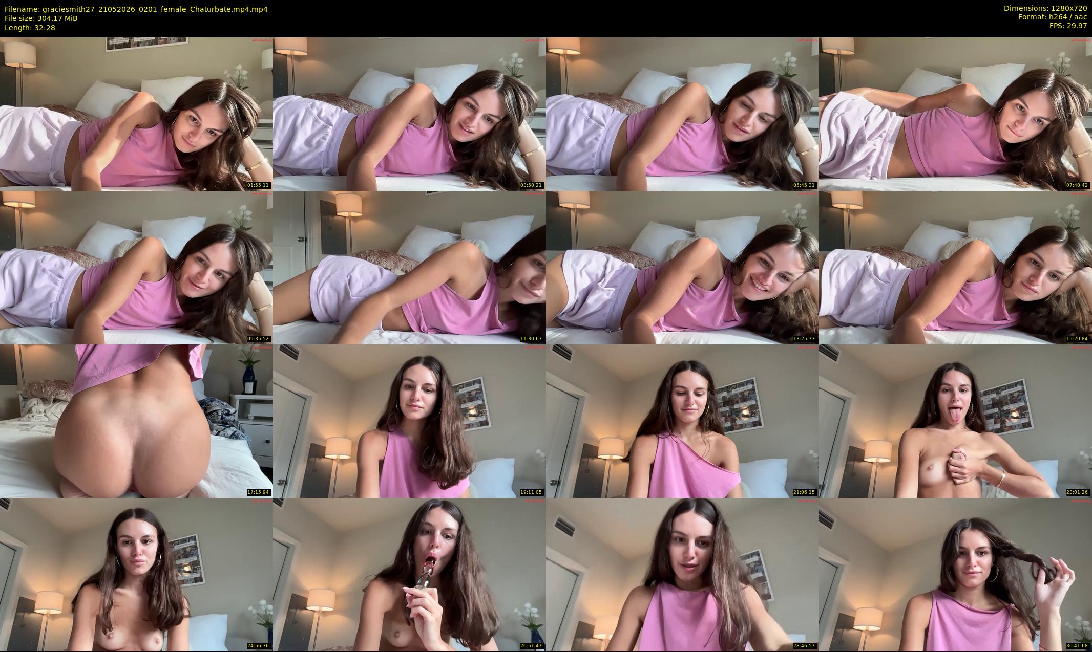 graciesmith27 — 33 minute Chaturbate female cam show recording, 720p, May 21, 2026