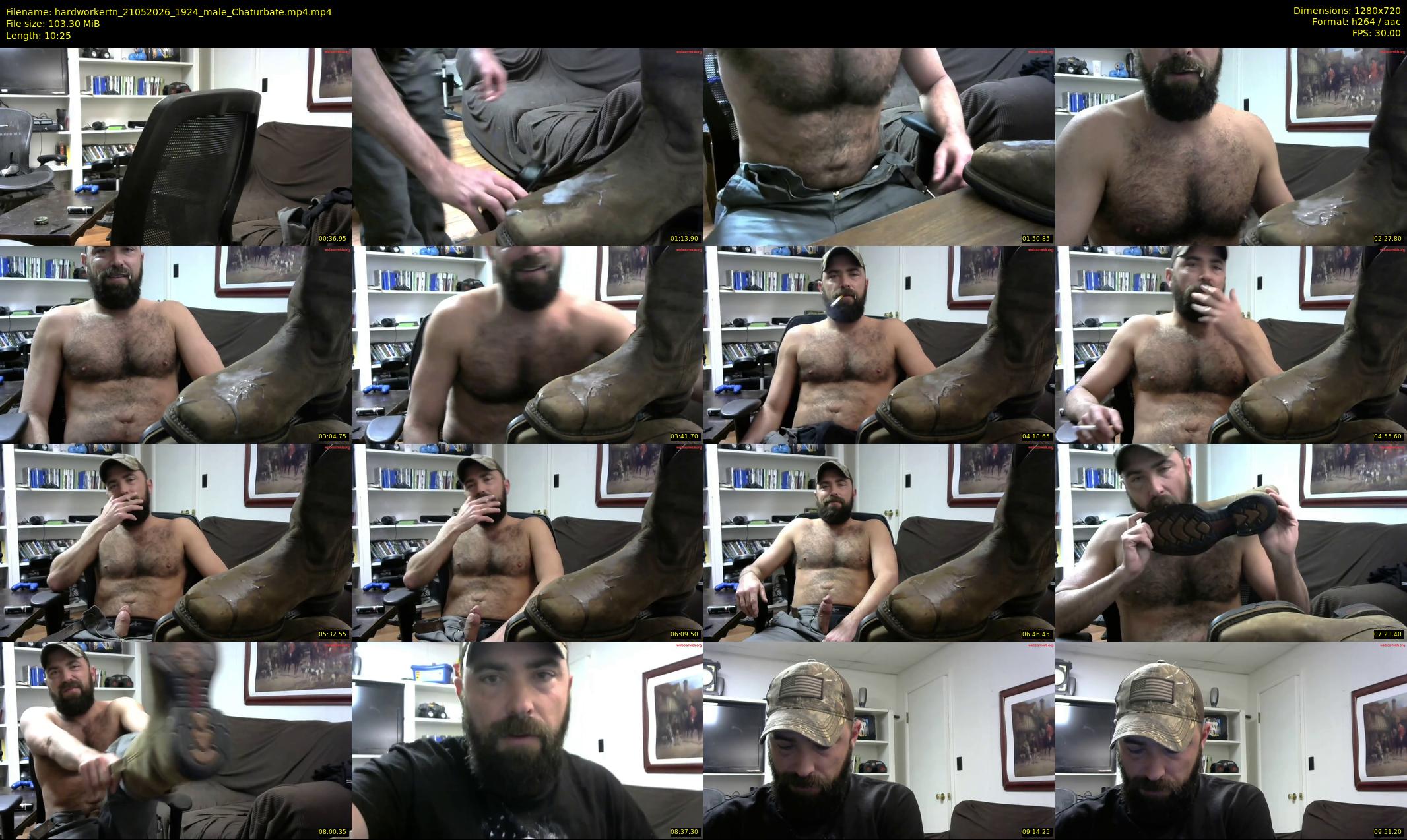 hardworkertn — 11 minute Chaturbate male cam show recording, 720p, May 21, 2026