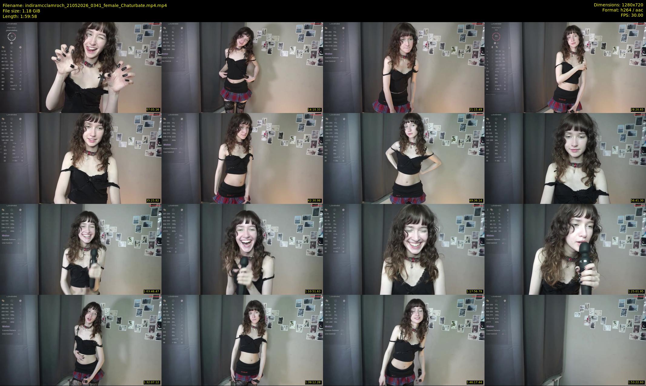 indiramcclamroch — 120 minute Chaturbate female cam show recording, 720p, May 21, 2026