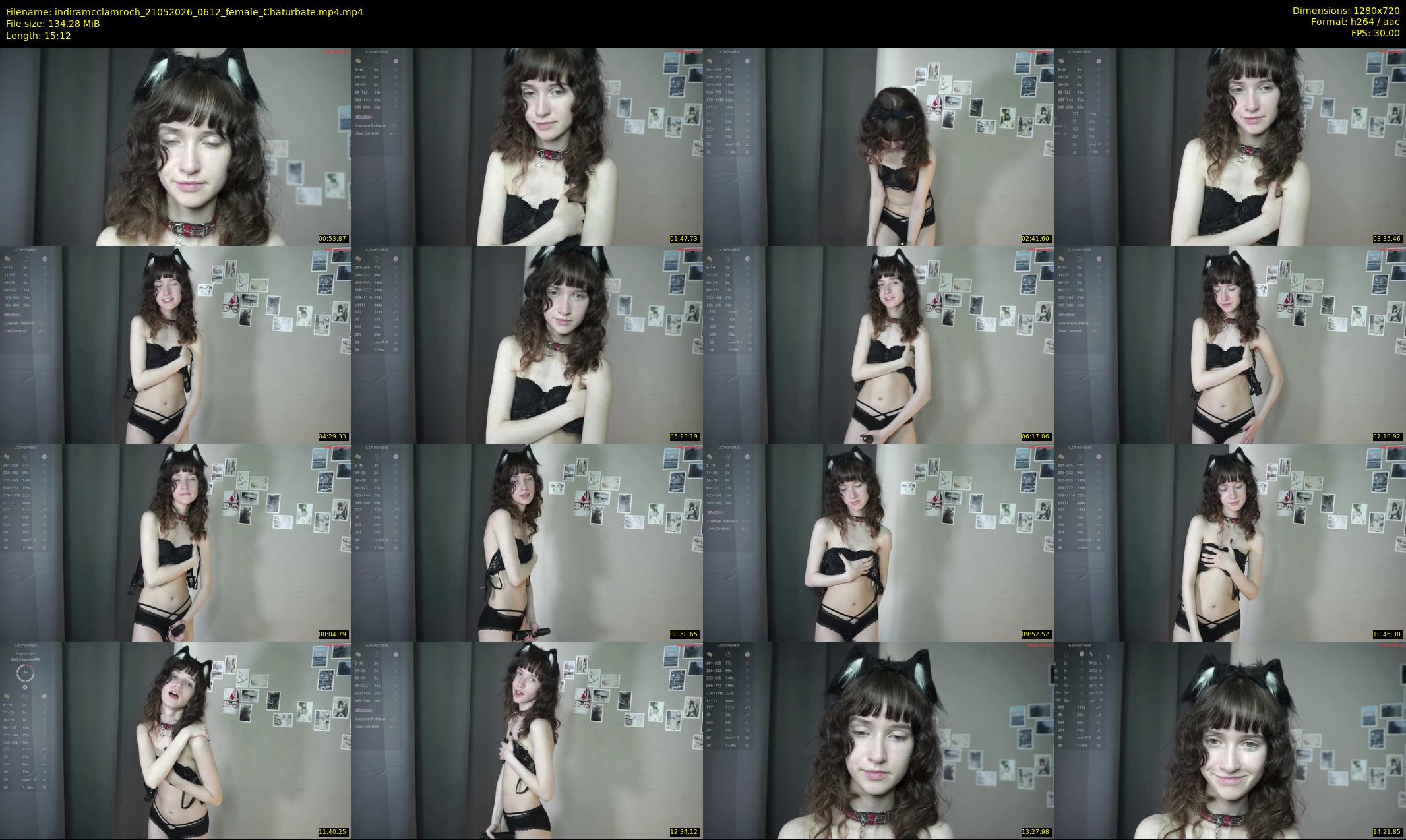 indiramcclamroch — 16 minute Chaturbate female cam show recording, 720p, May 21, 2026