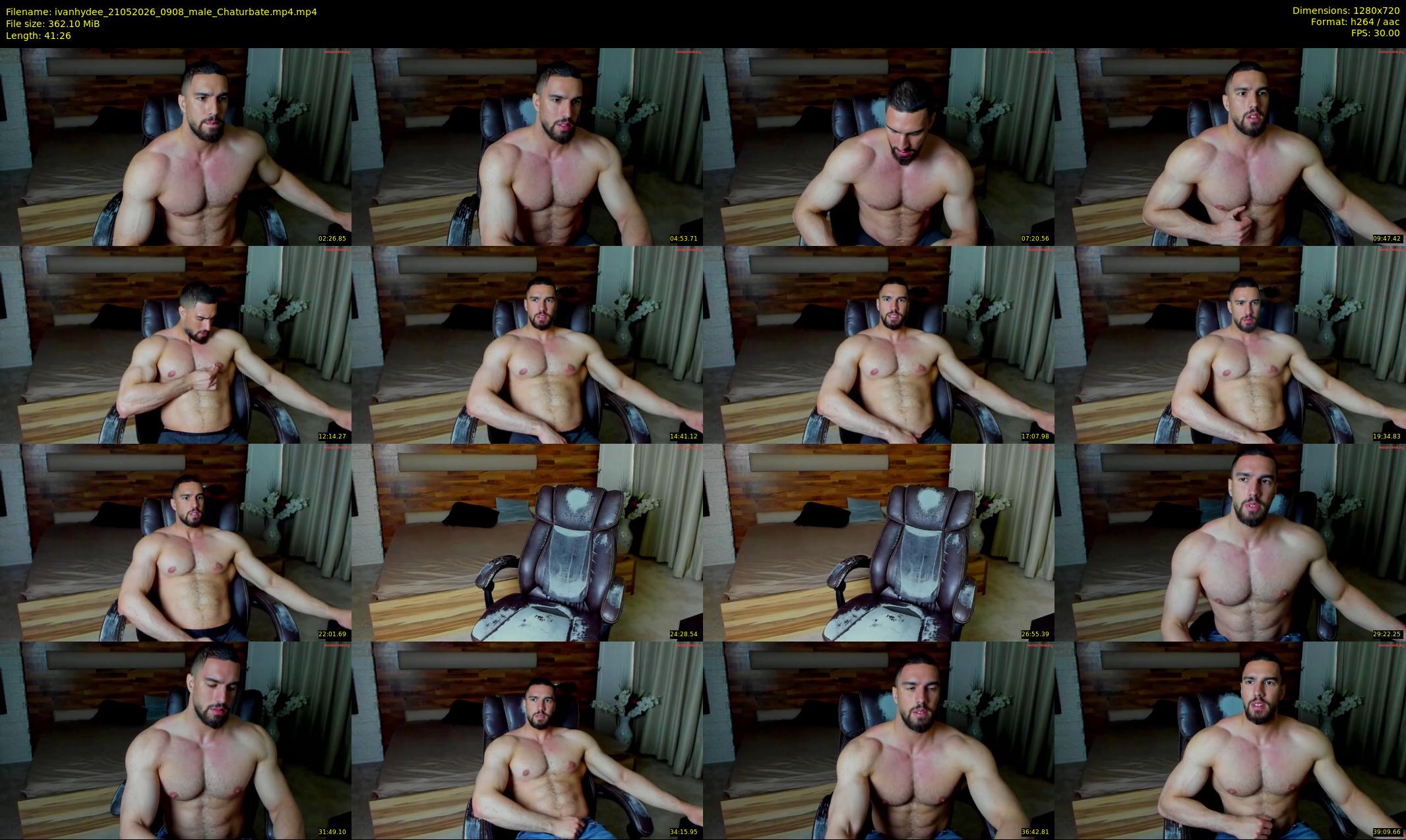 ivanhydee — 42 minute Chaturbate male cam show recording, 720p, May 21, 2026