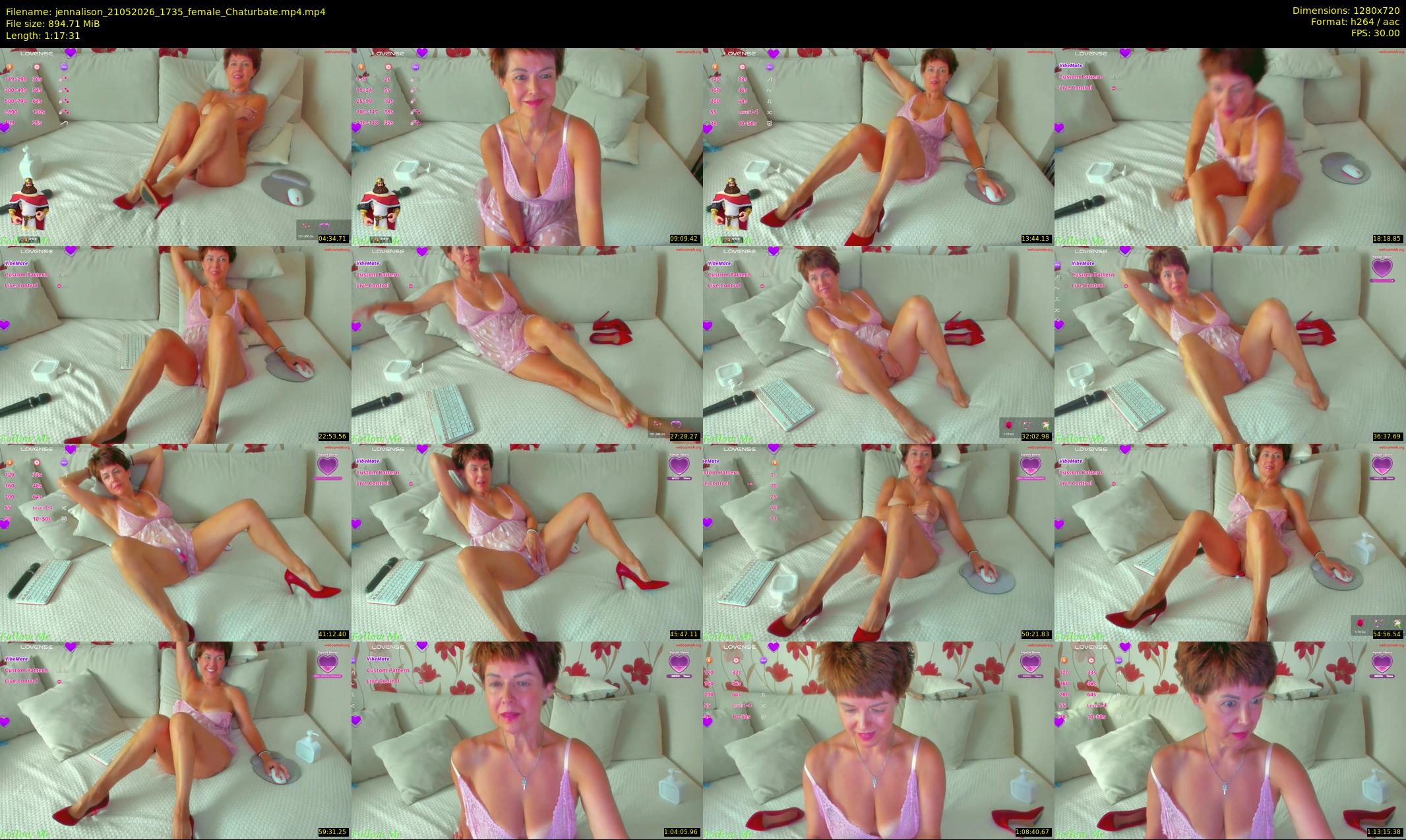 jennalison — 78 minute Chaturbate female cam show recording, 720p, May 21, 2026