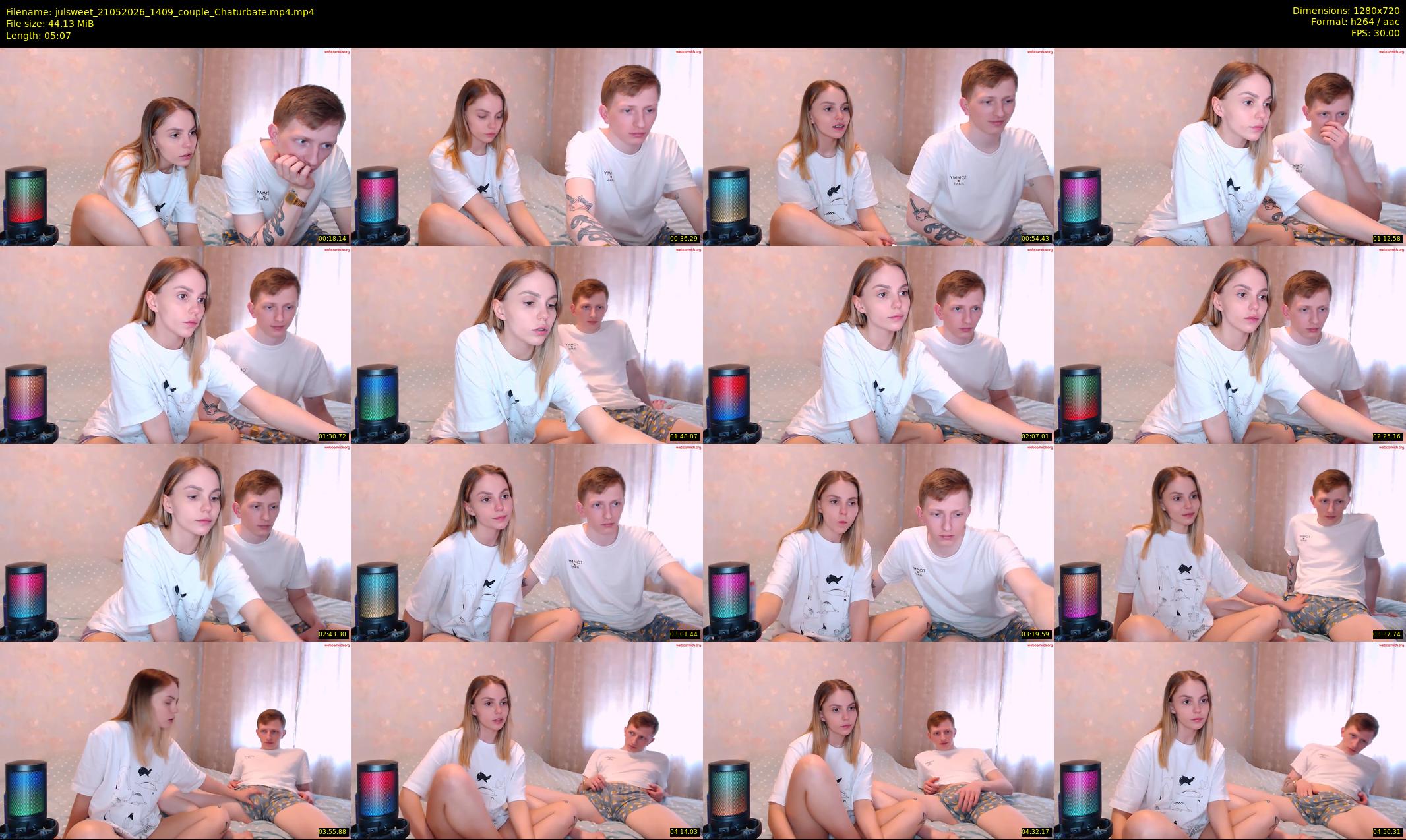 julsweet — 6 minute Chaturbate male cam show recording, 720p, May 21, 2026