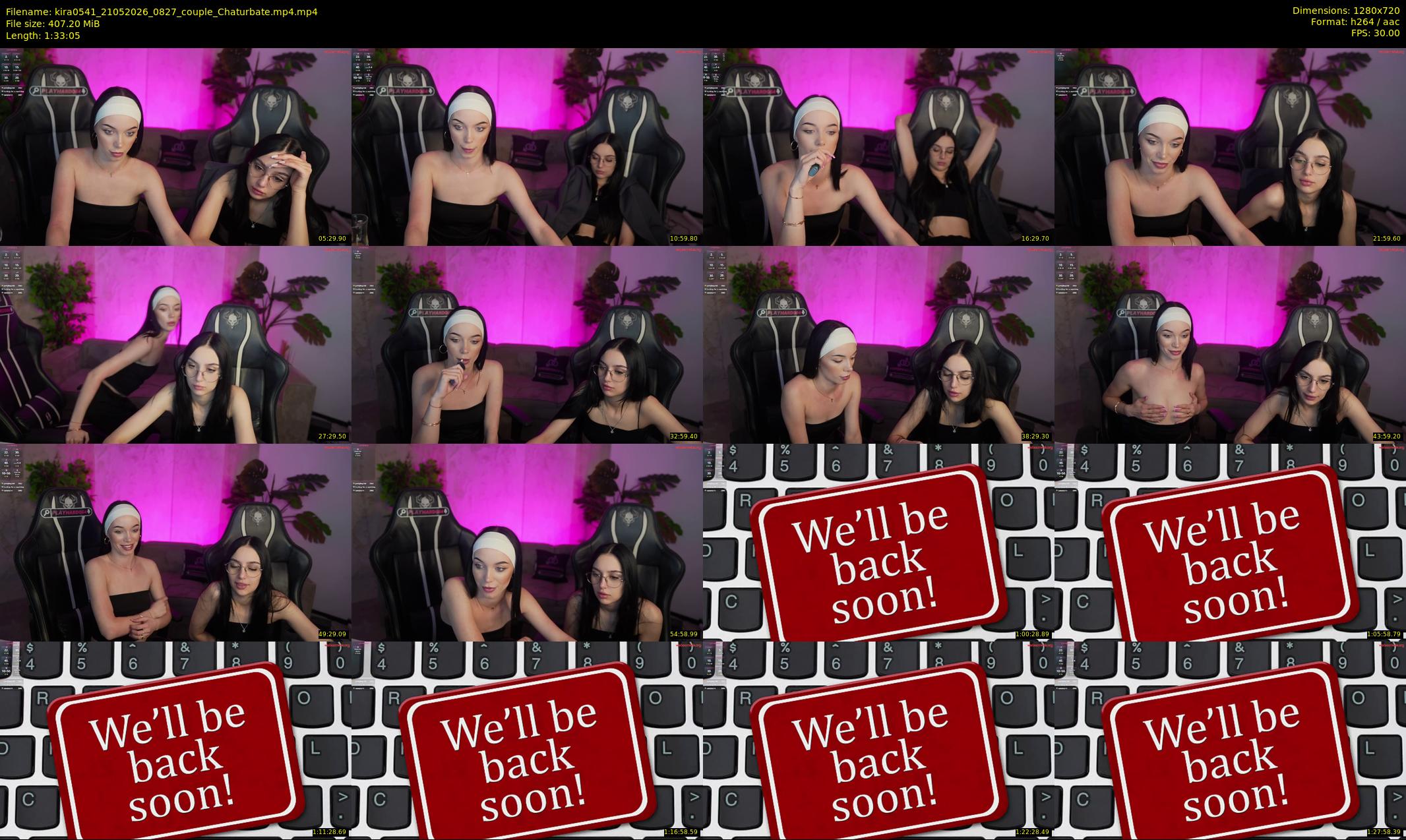 kira0541 — 94 minute Chaturbate couple cam show recording, 720p, May 21, 2026