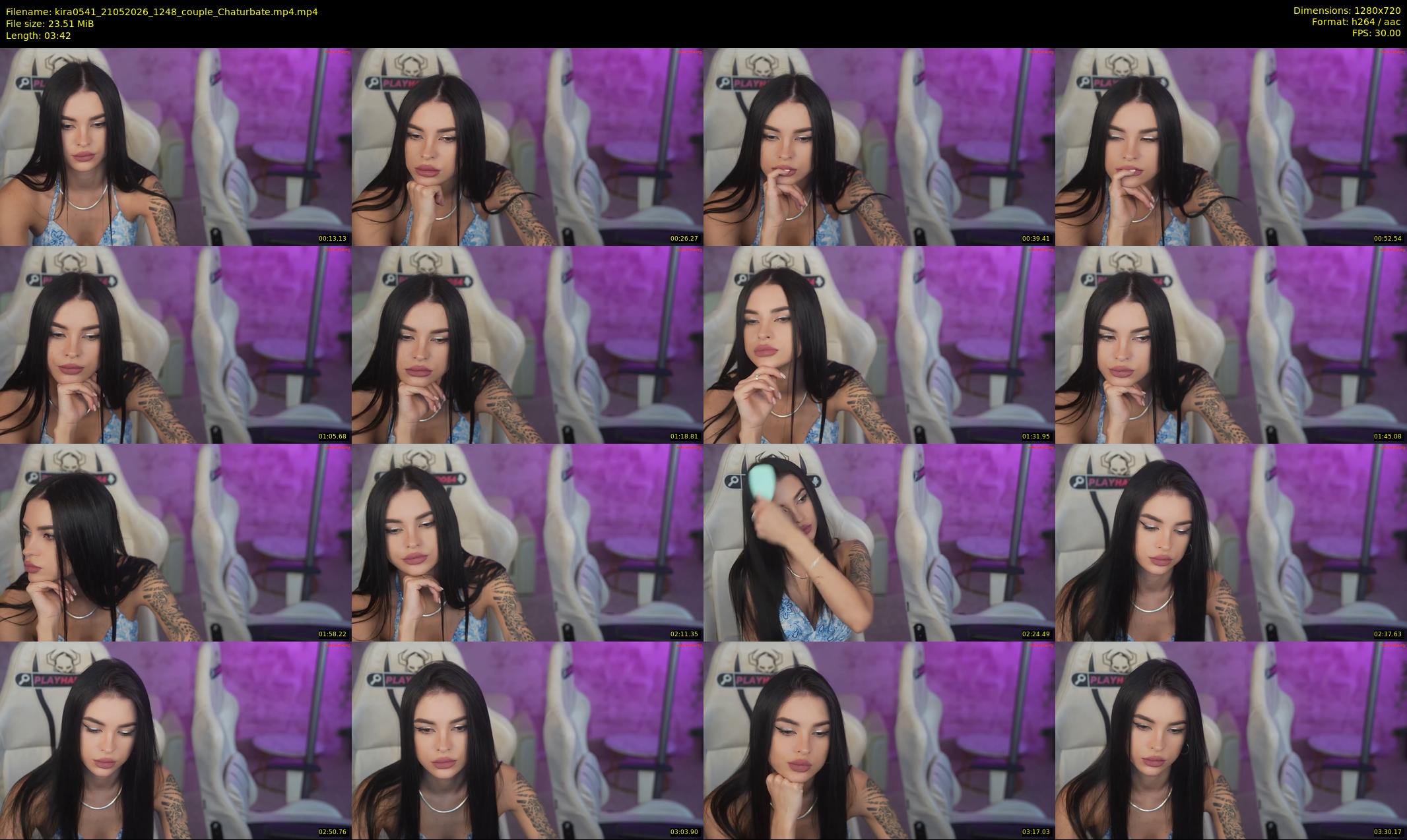 kira0541 — 4 minute Chaturbate couple cam show recording, 720p, May 21, 2026