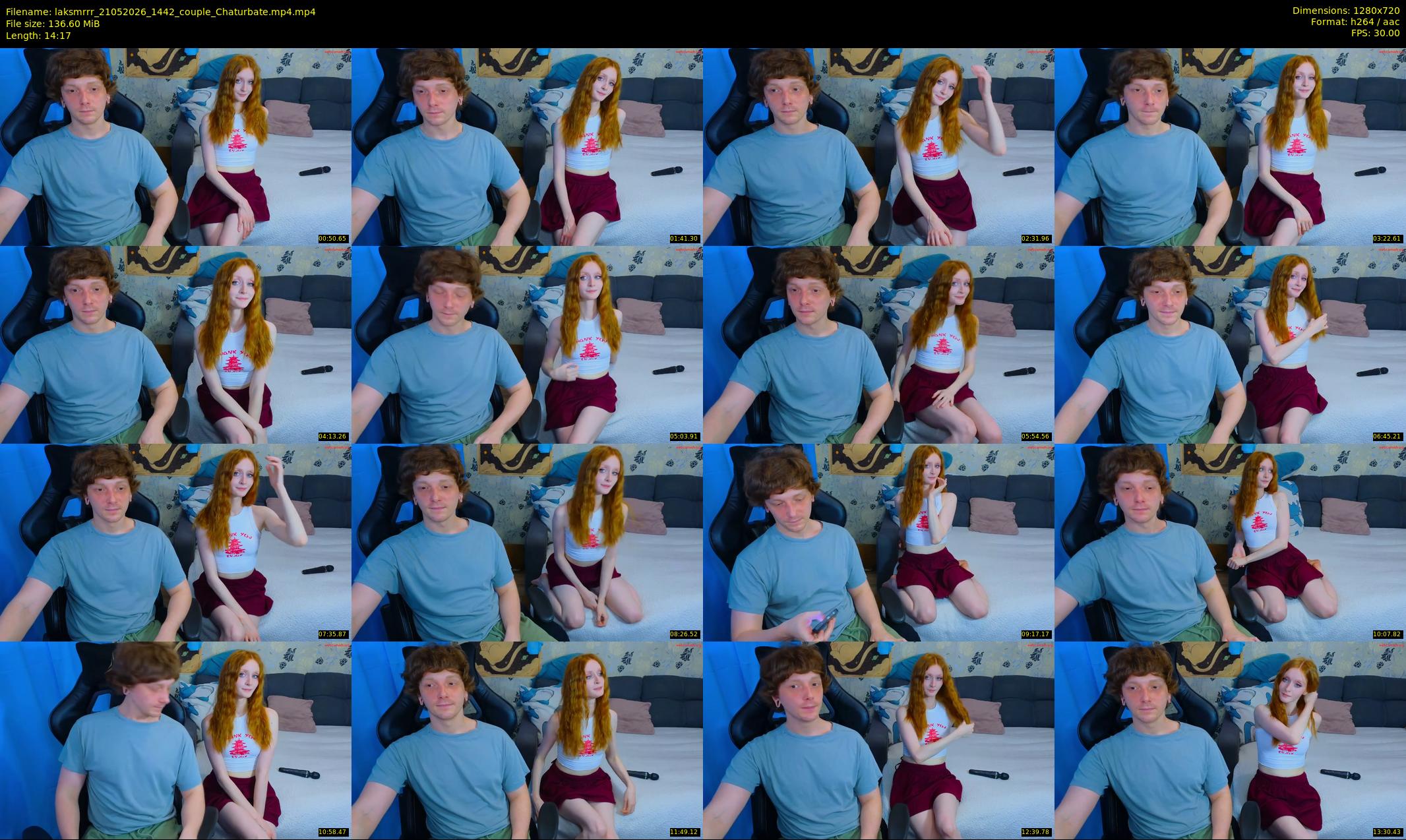 laksmrrr — 15 minute Chaturbate couple cam show recording, 720p, May 21, 2026