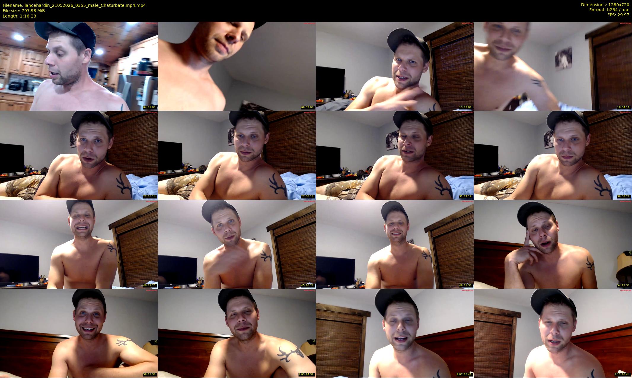 lancehardin — 77 minute Chaturbate male cam show recording, 720p, May 21, 2026