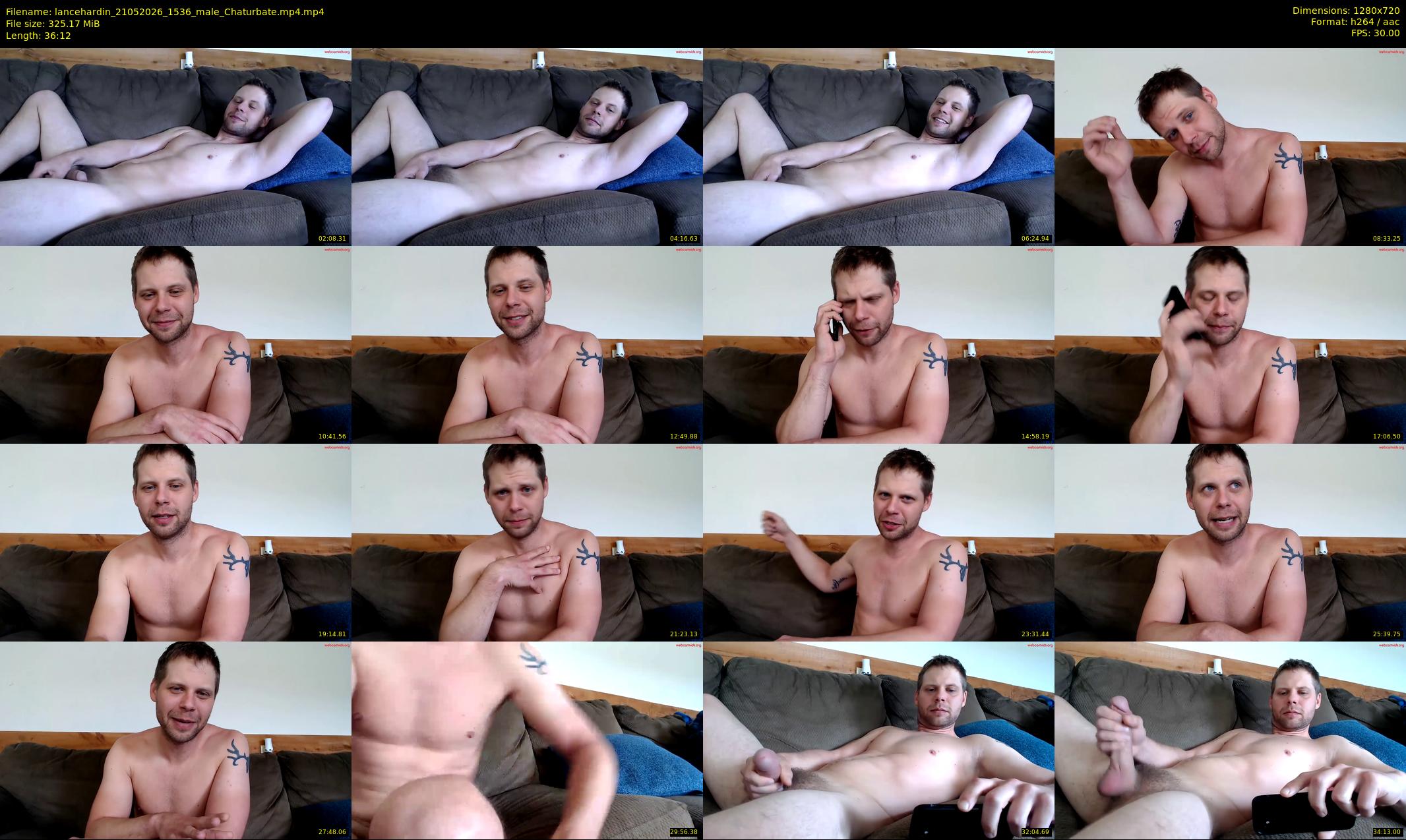 lancehardin — 37 minute Chaturbate male cam show recording, 720p, May 21, 2026