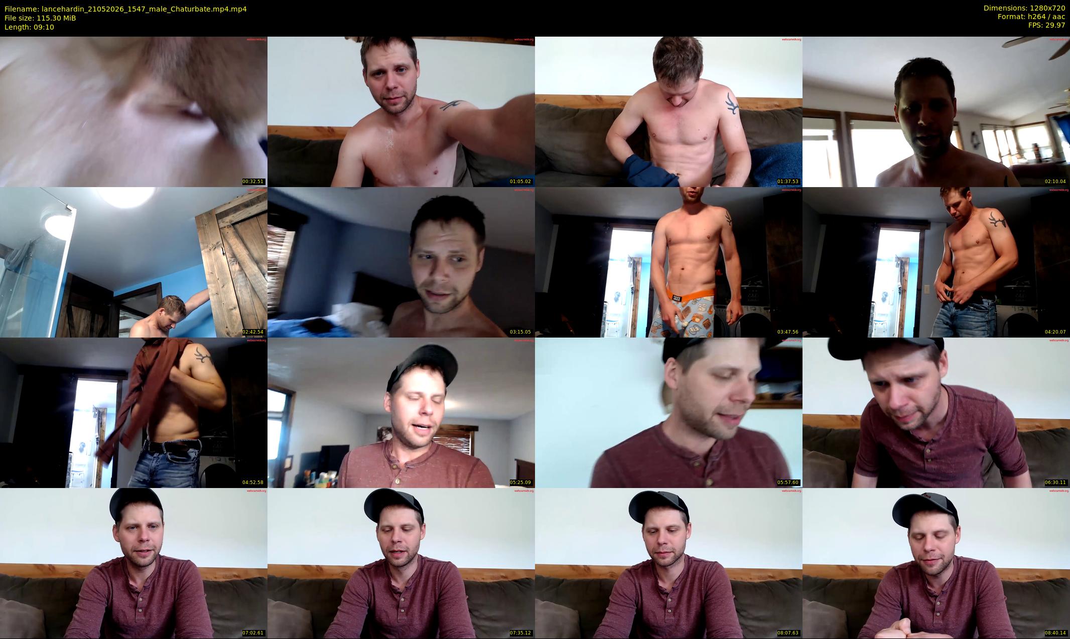 lancehardin — 10 minute Chaturbate male cam show recording, 720p, May 21, 2026