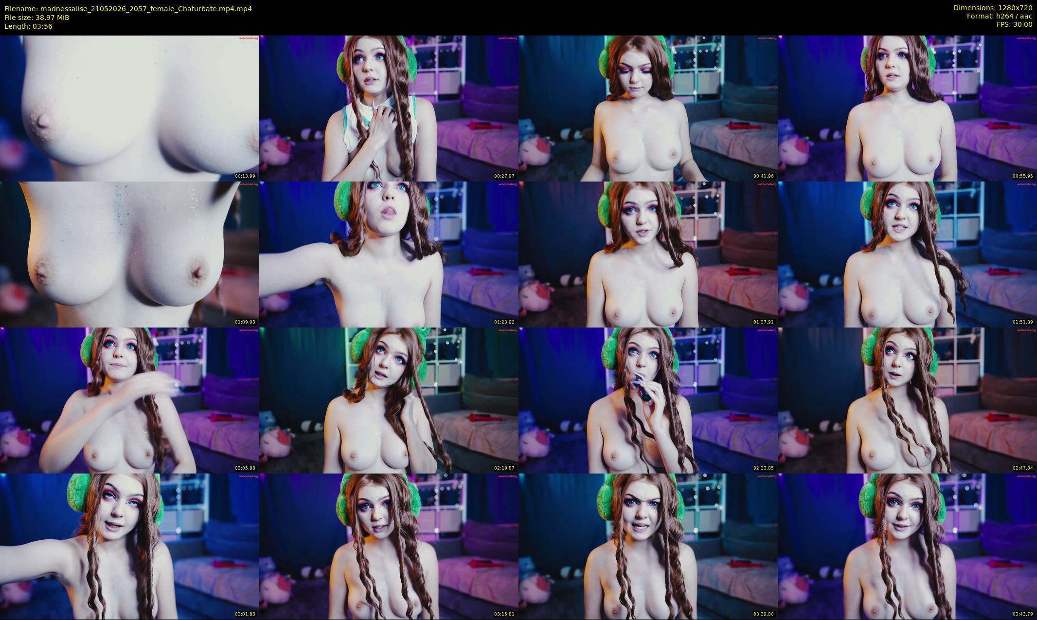 madnessalise — 4 minute Chaturbate female cam show recording, 720p, May 21, 2026