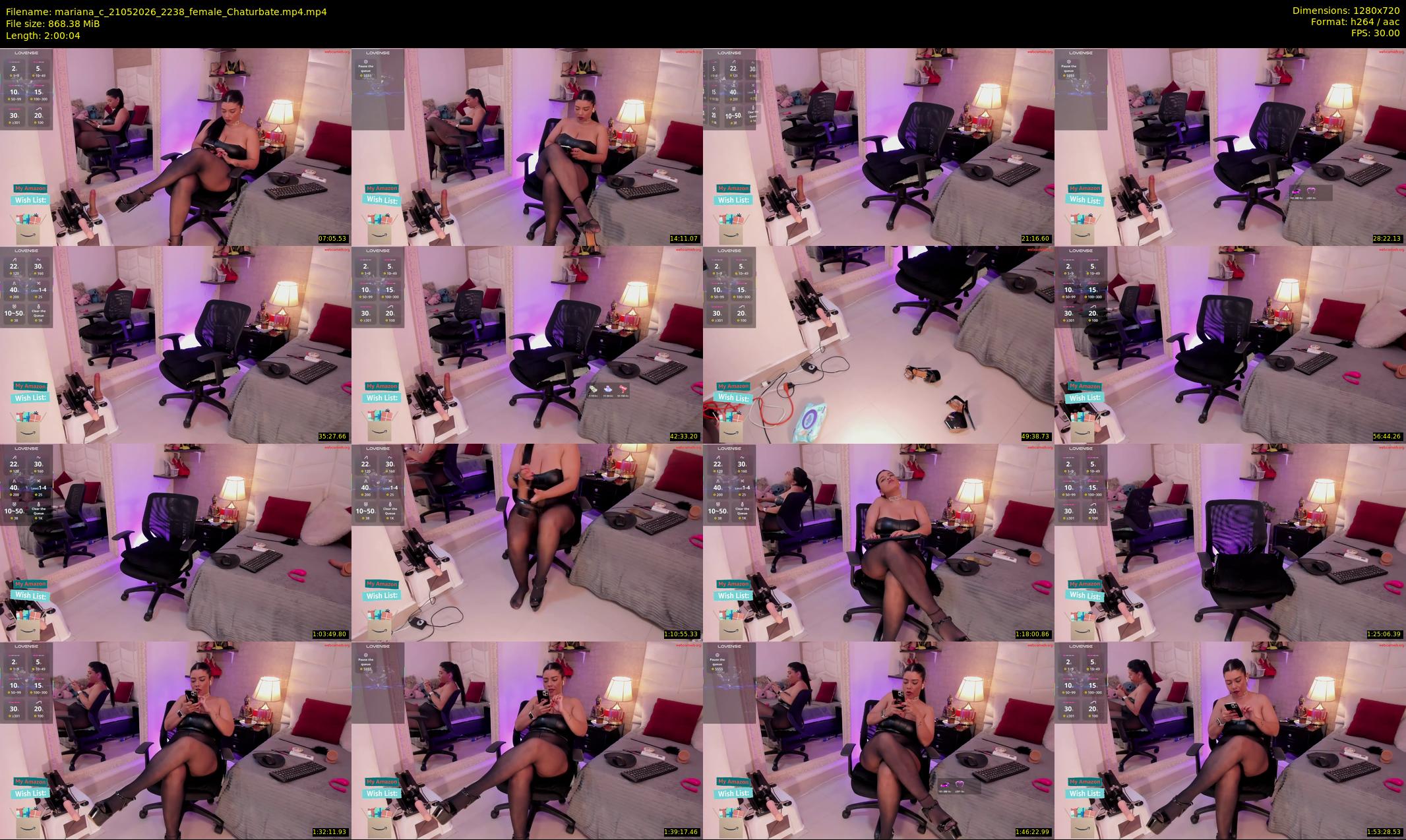 mariana_c — 121 minute Chaturbate female cam show recording, 720p, May 21, 2026
