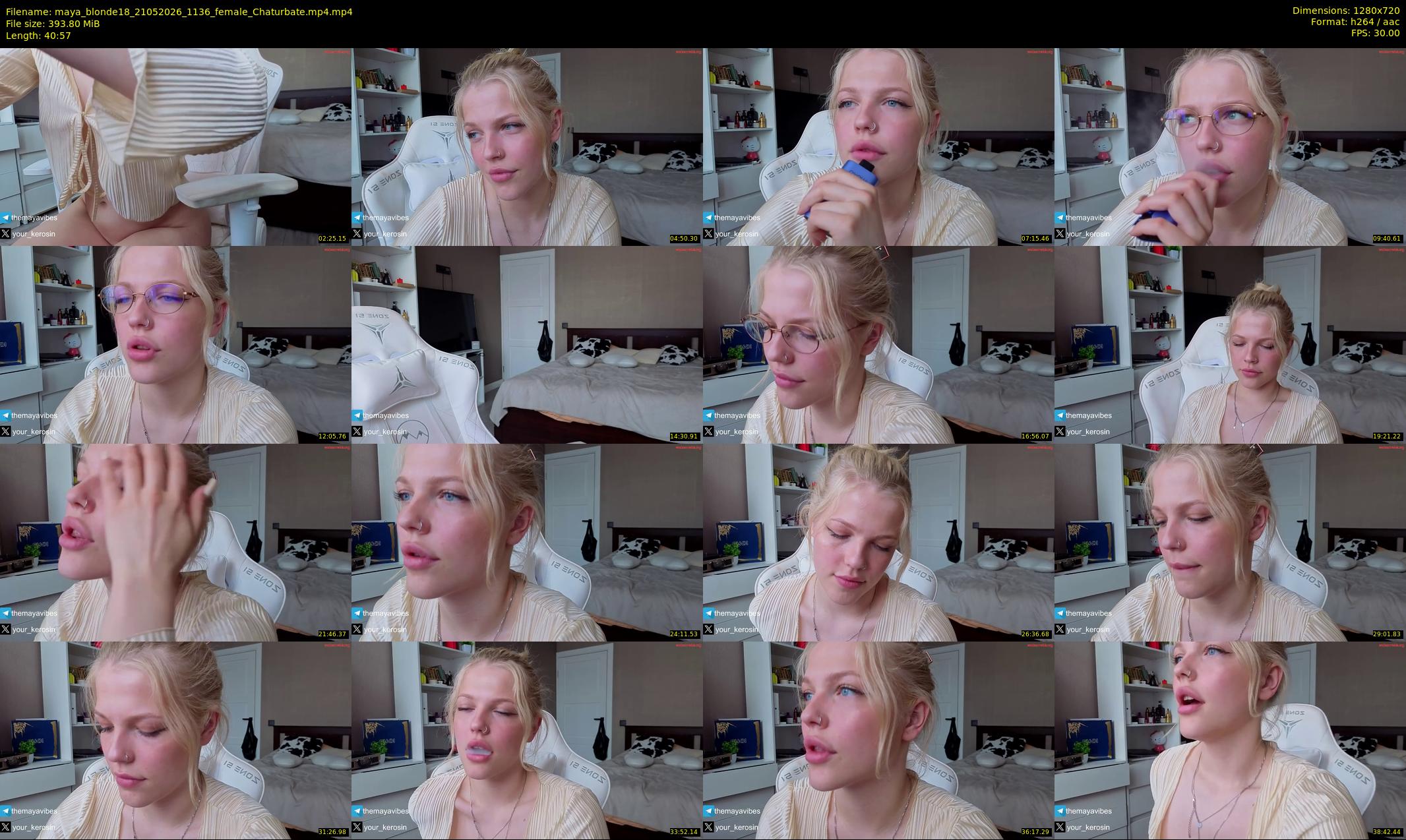 maya_blonde18 — 41 minute Chaturbate female cam show recording, 720p, May 21, 2026