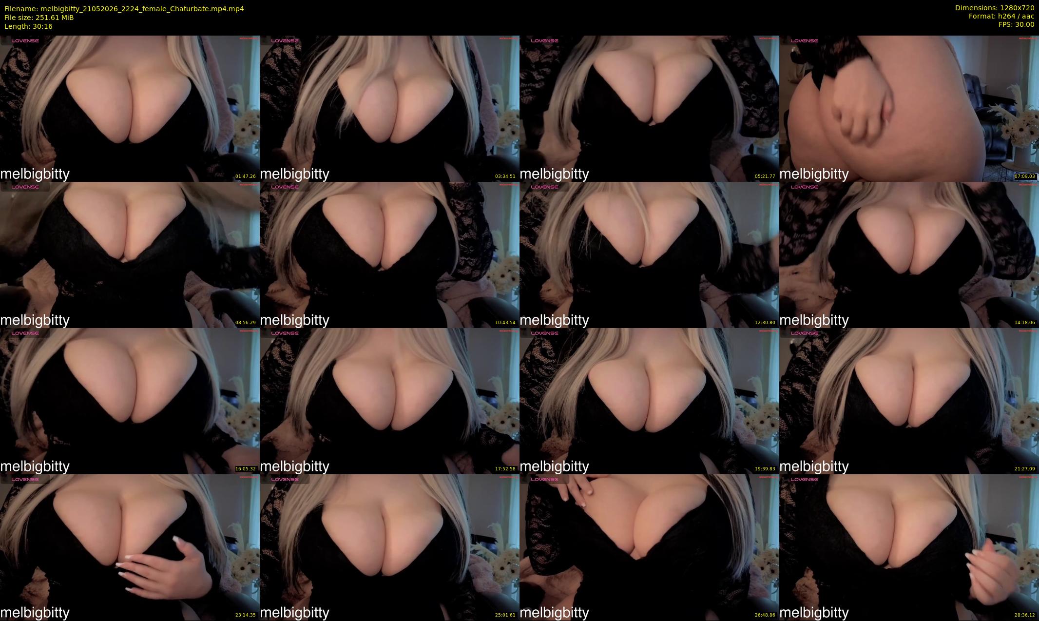 melbigbitty — 31 minute Chaturbate female cam show recording, 720p, May 21, 2026