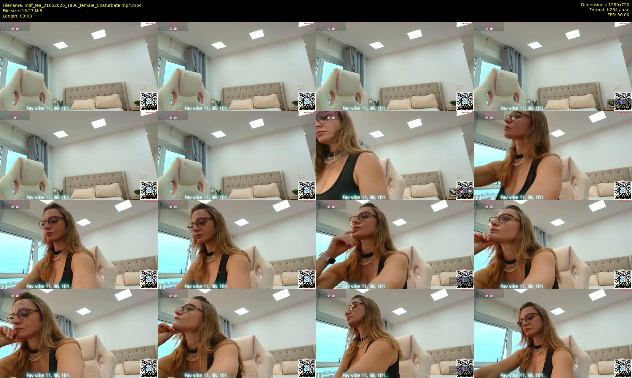 milf_tea — 4 minute Chaturbate female cam show recording, 720p, May 21, 2026