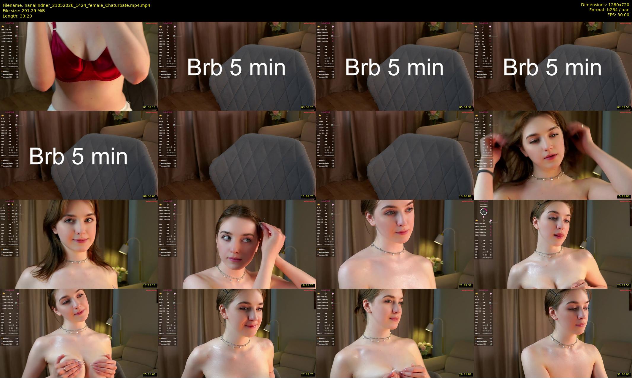 nanalindner — 34 minute Chaturbate female cam show recording, 720p, May 21, 2026