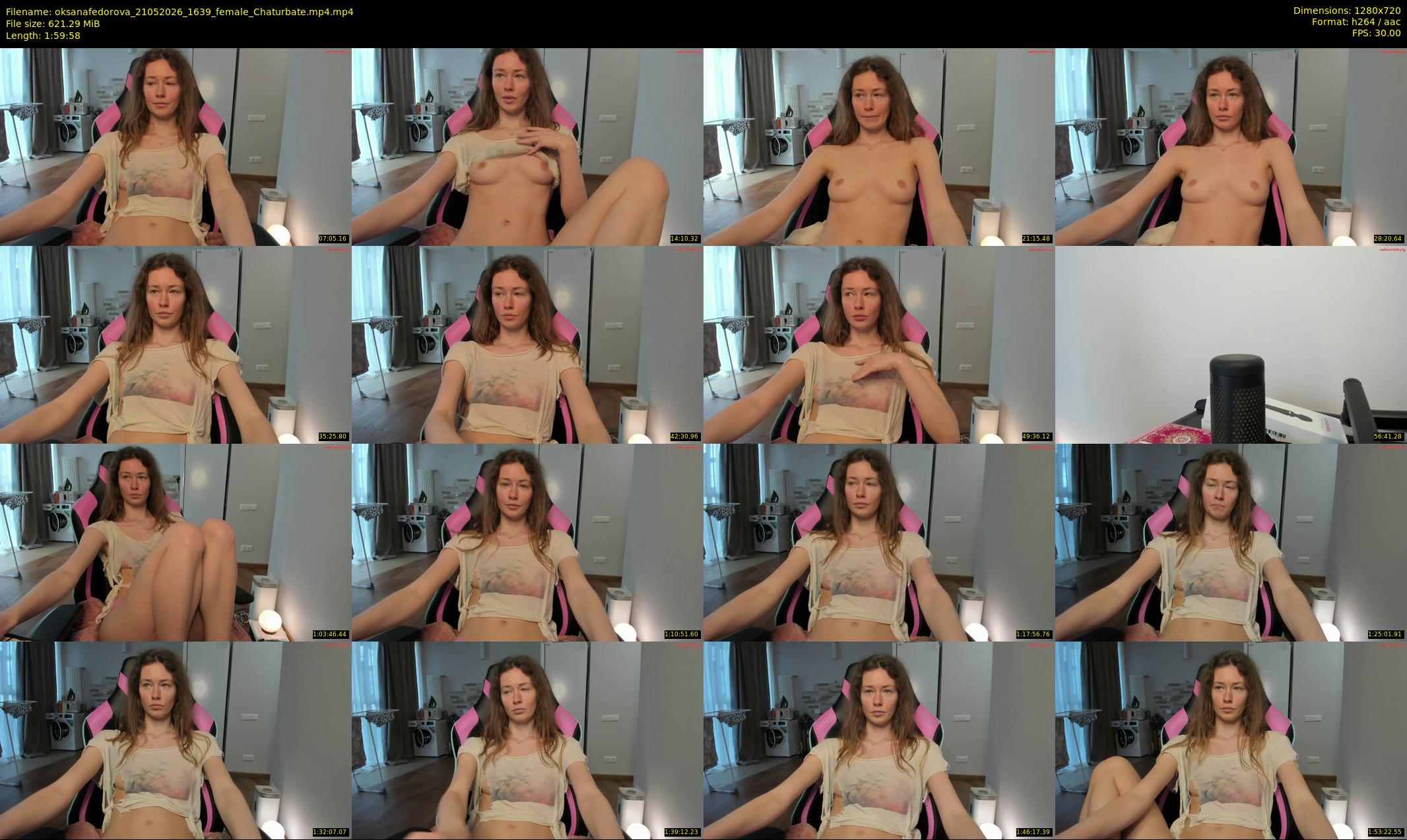 oksanafedorova — 120 minute Chaturbate female cam show recording, 720p, May 21, 2026