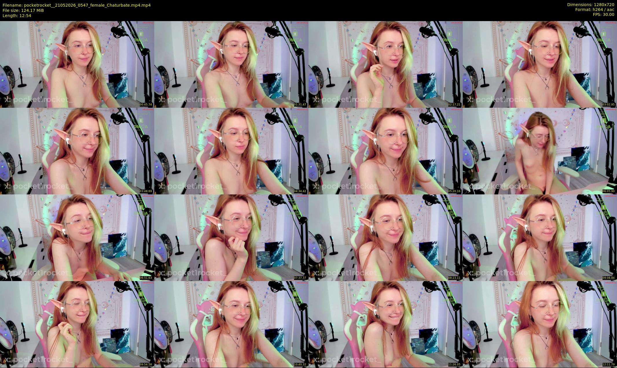 pocketrocket_ — 13 minute Chaturbate female cam show recording, 720p, May 21, 2026
