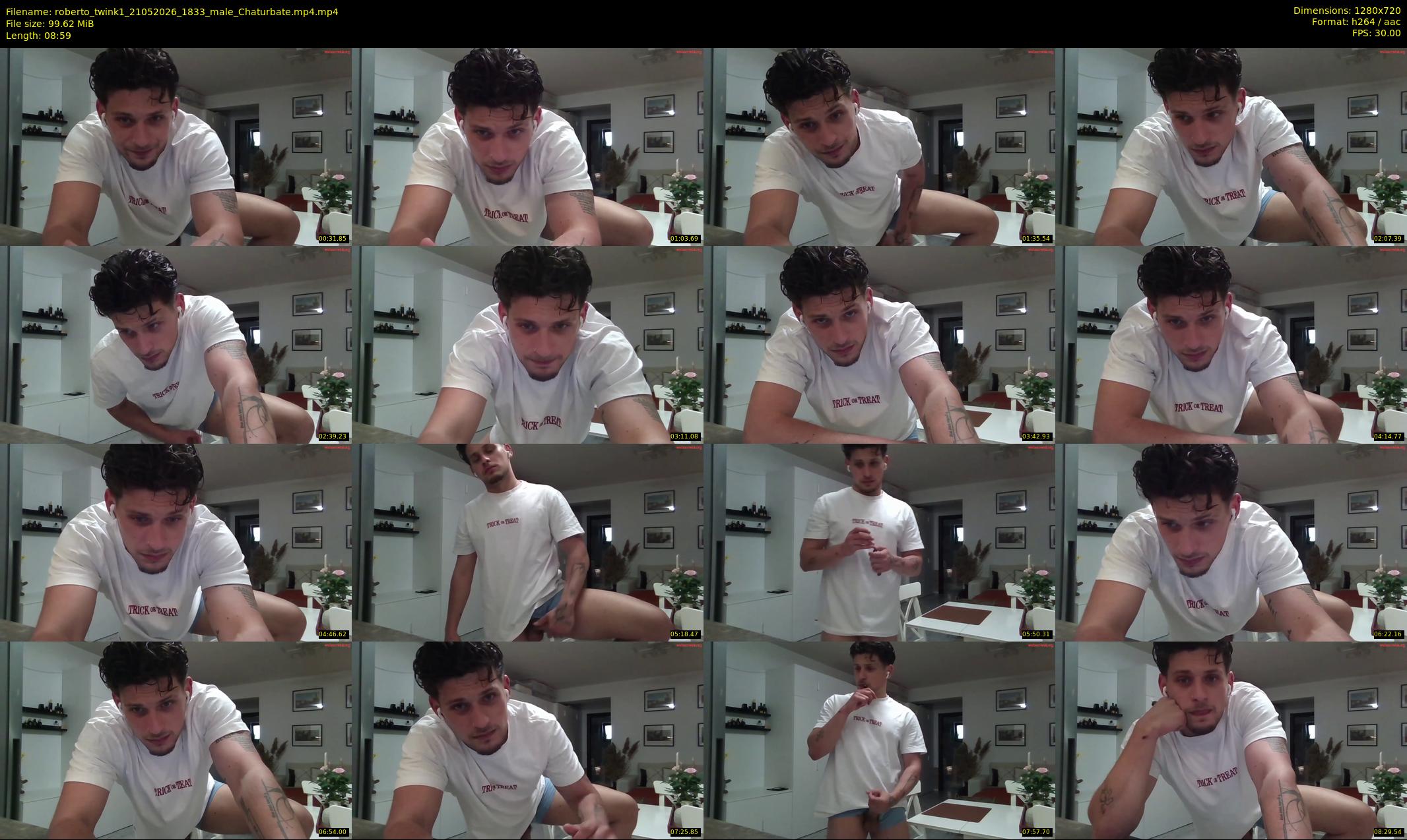 roberto_twink1 — 9 minute Chaturbate male cam show recording, 720p, May 21, 2026
