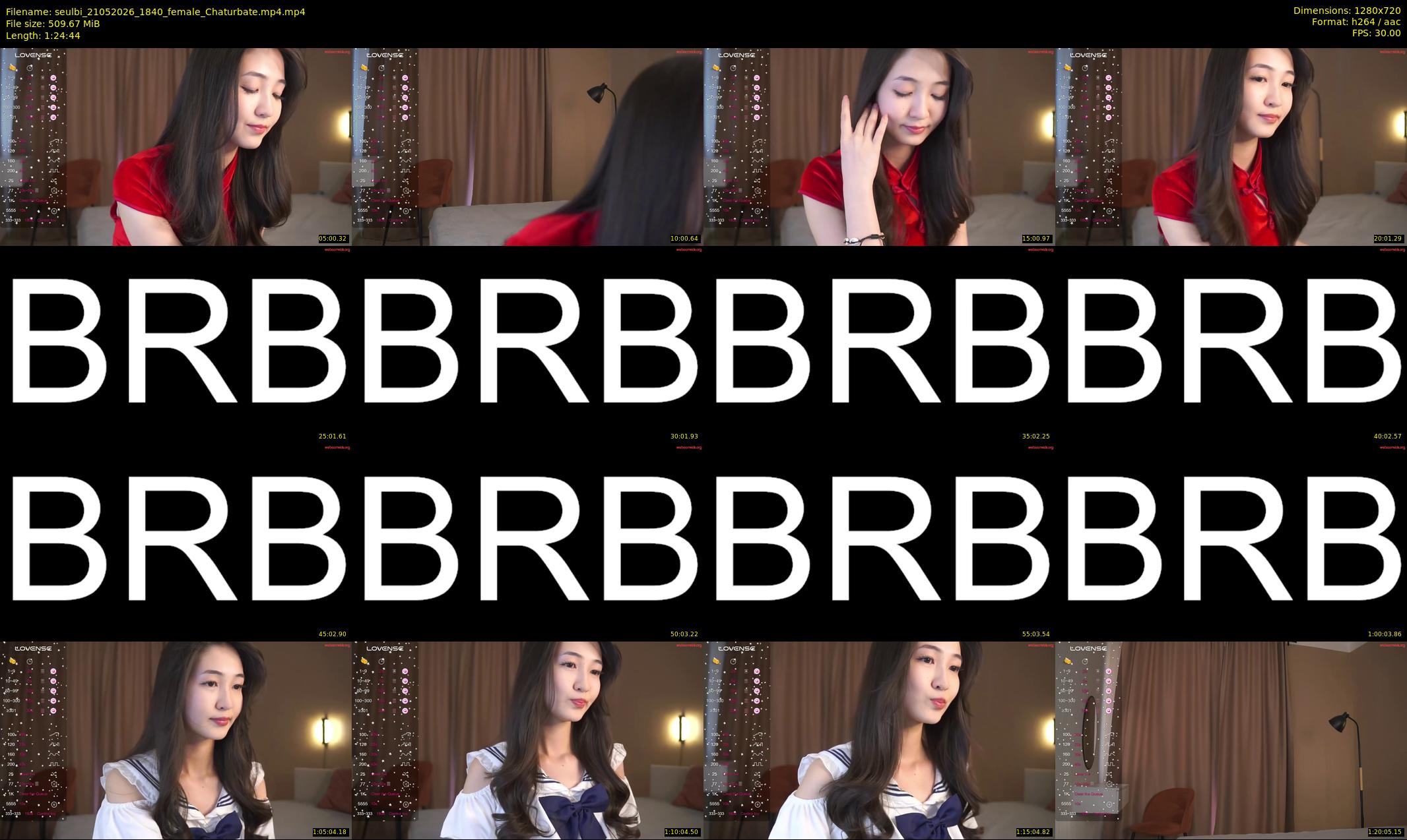 seulbi — 85 minute Chaturbate female cam show recording, 720p, May 21, 2026