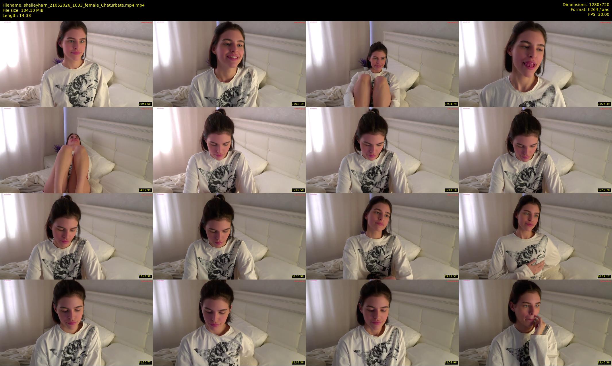shelleyharn — 15 minute Chaturbate female cam show recording, 720p, May 21, 2026