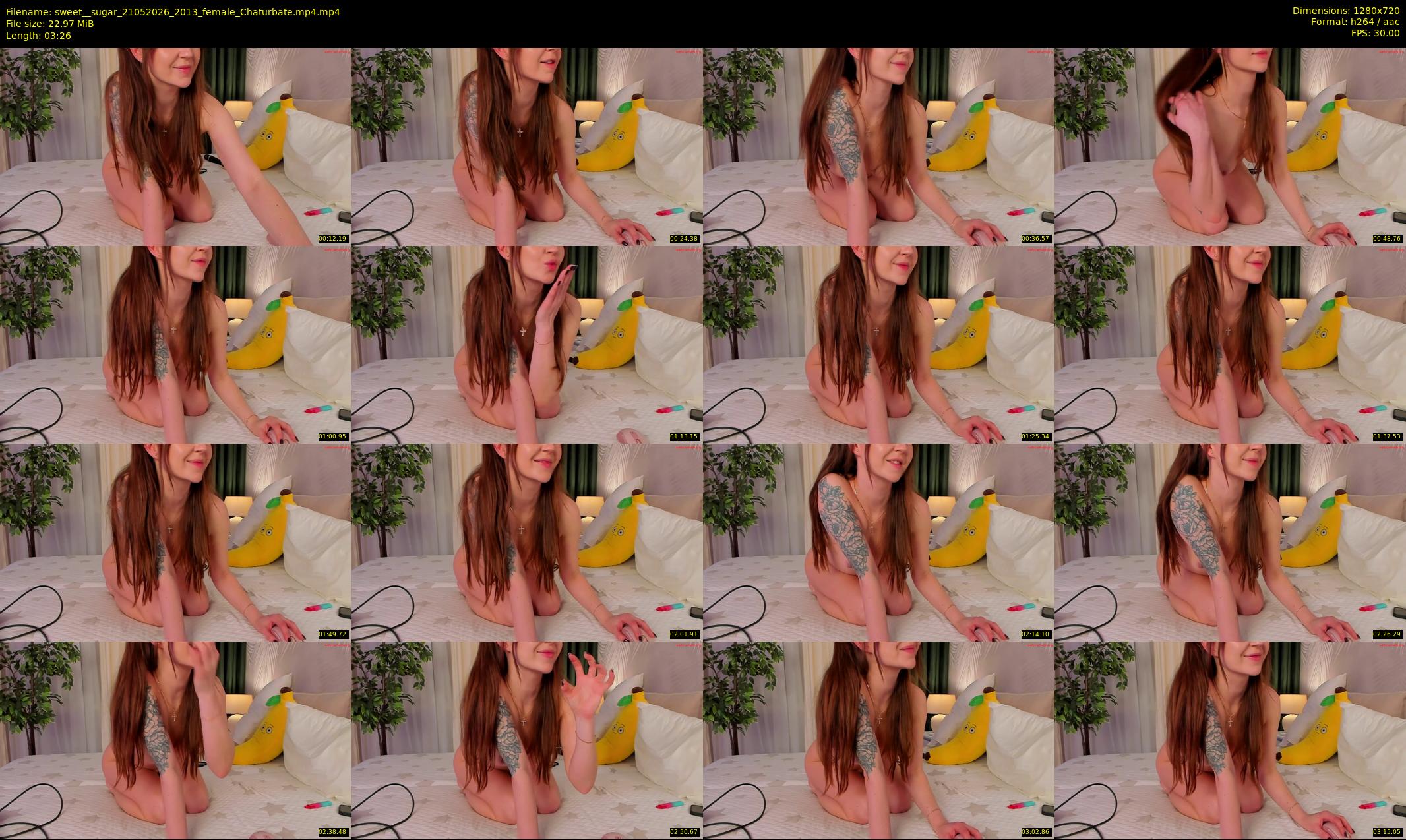 sweet__sugar — 4 minute Chaturbate female cam show recording, 720p, May 21, 2026