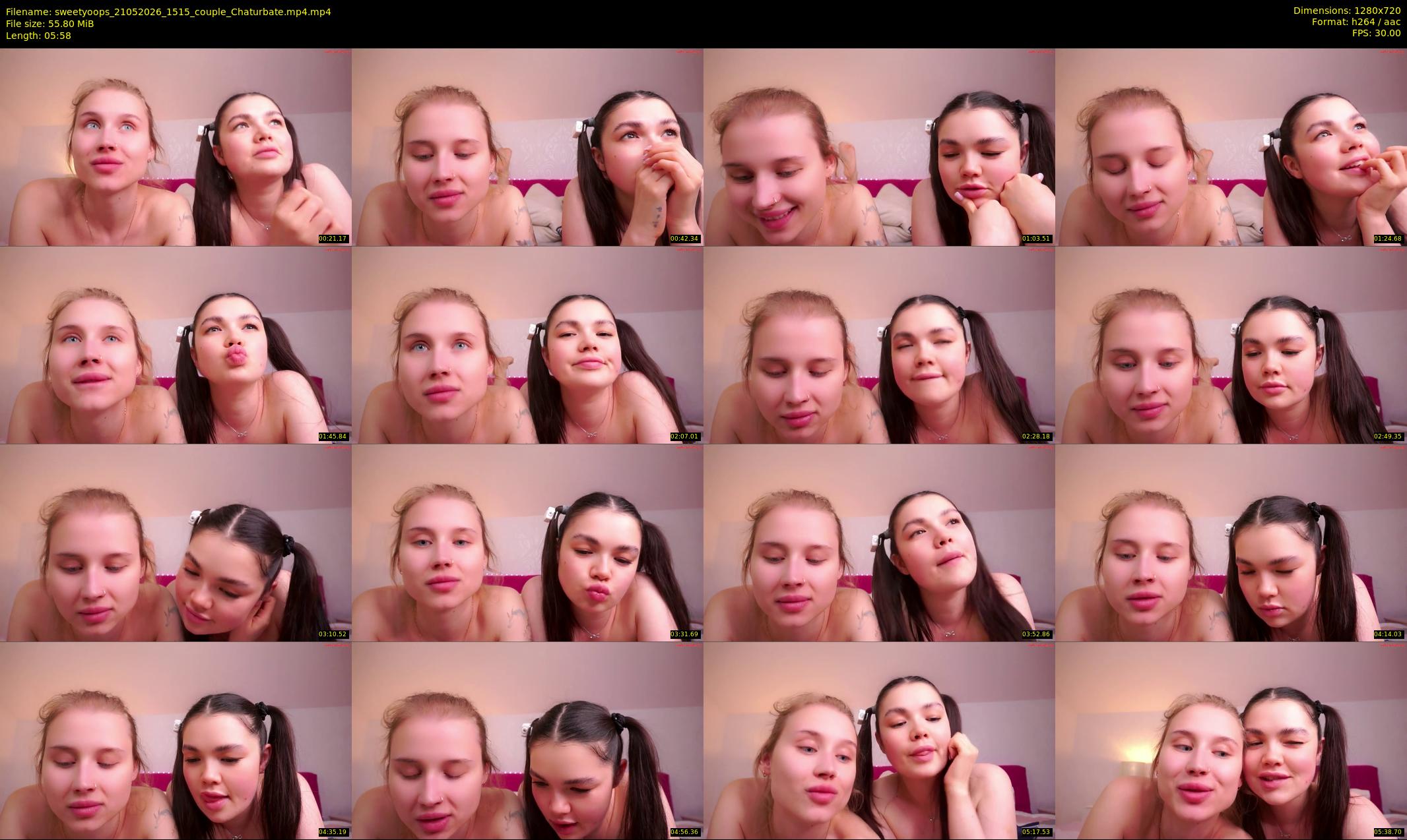 sweetyoops — 6 minute Chaturbate female cam show recording, 720p, May 21, 2026