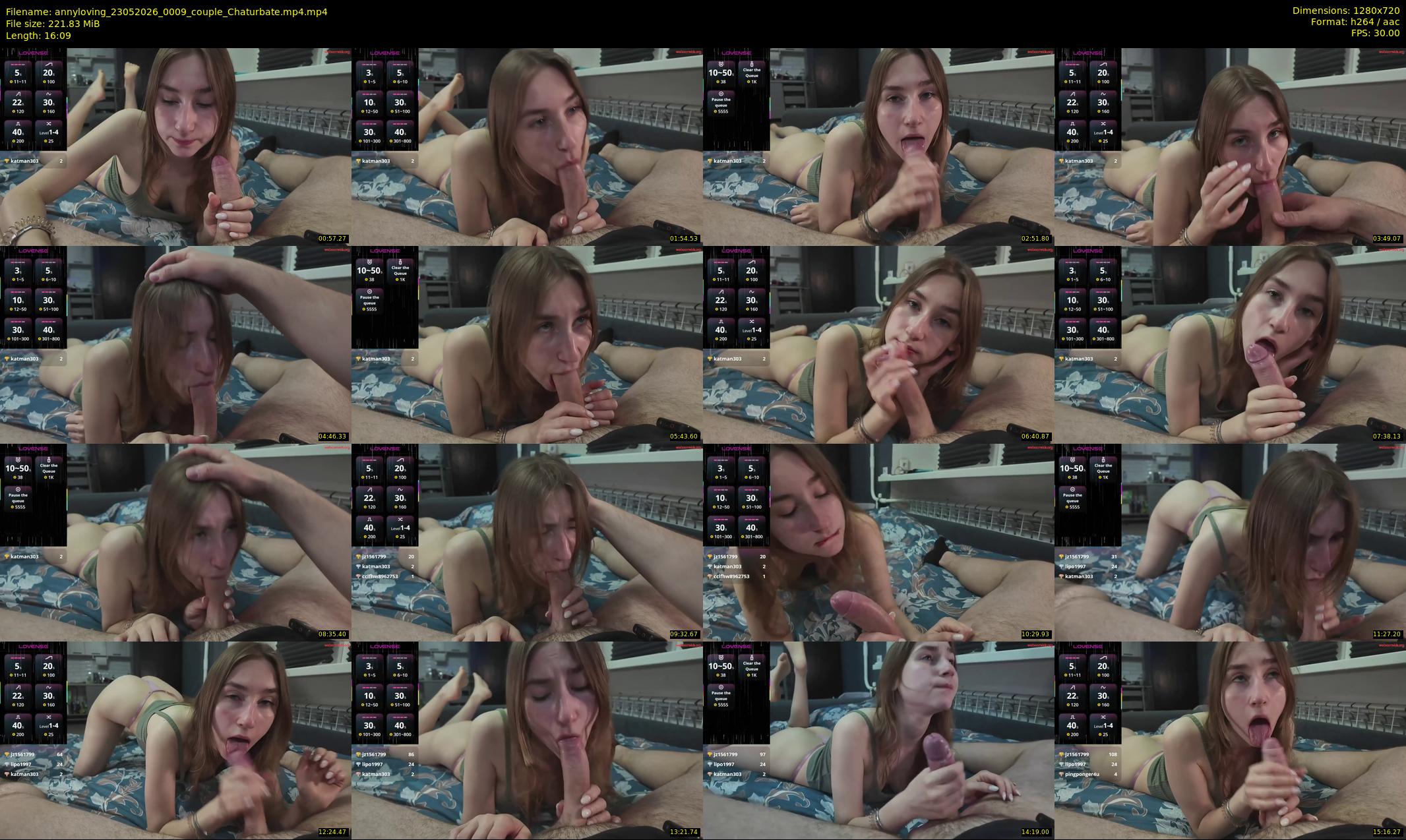 annyloving — 17 minute Chaturbate couple cam show recording, 720p, May 23, 2026