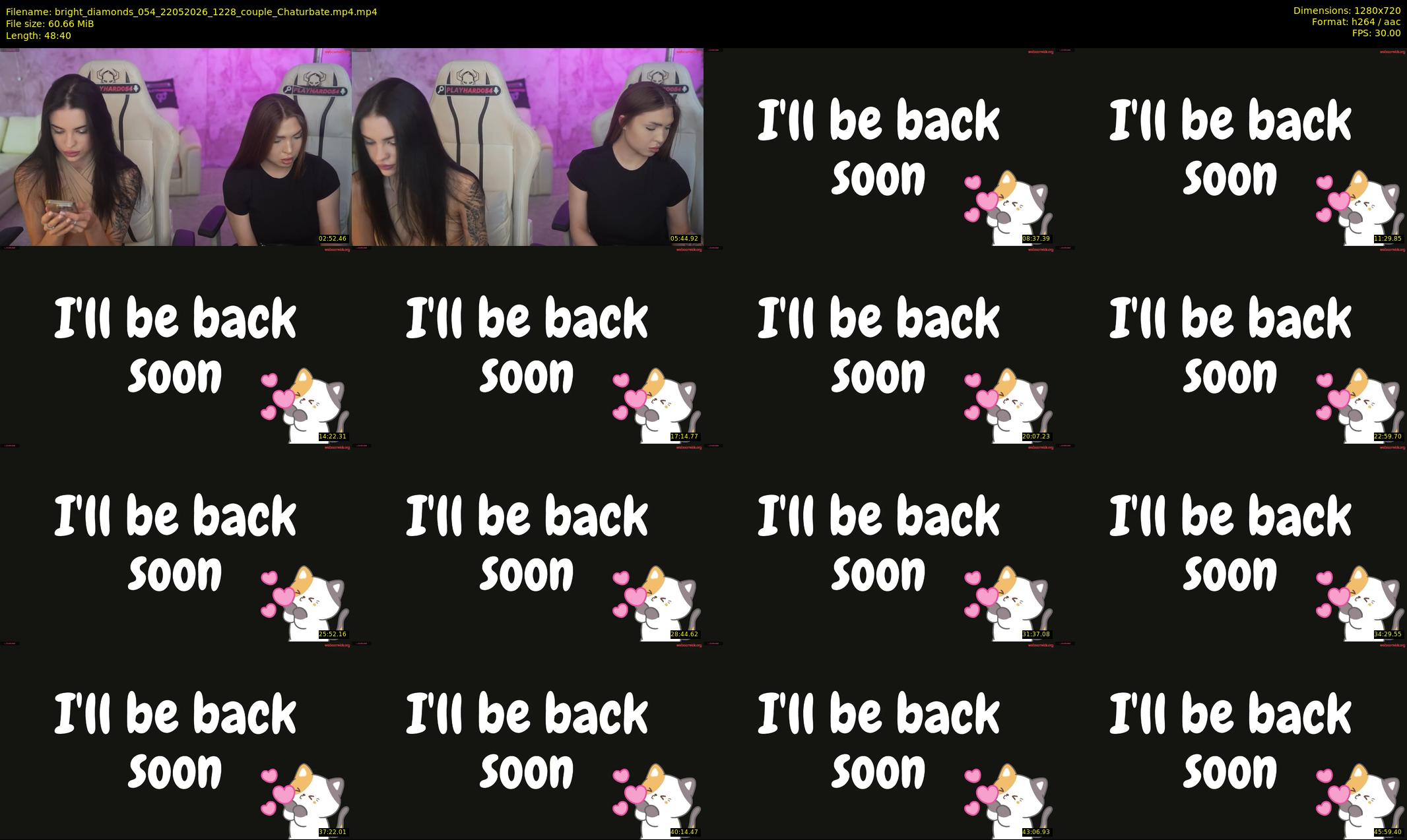 bright_diamonds_054 — 49 minute Chaturbate couple cam show recording, 720p, May 22, 2026