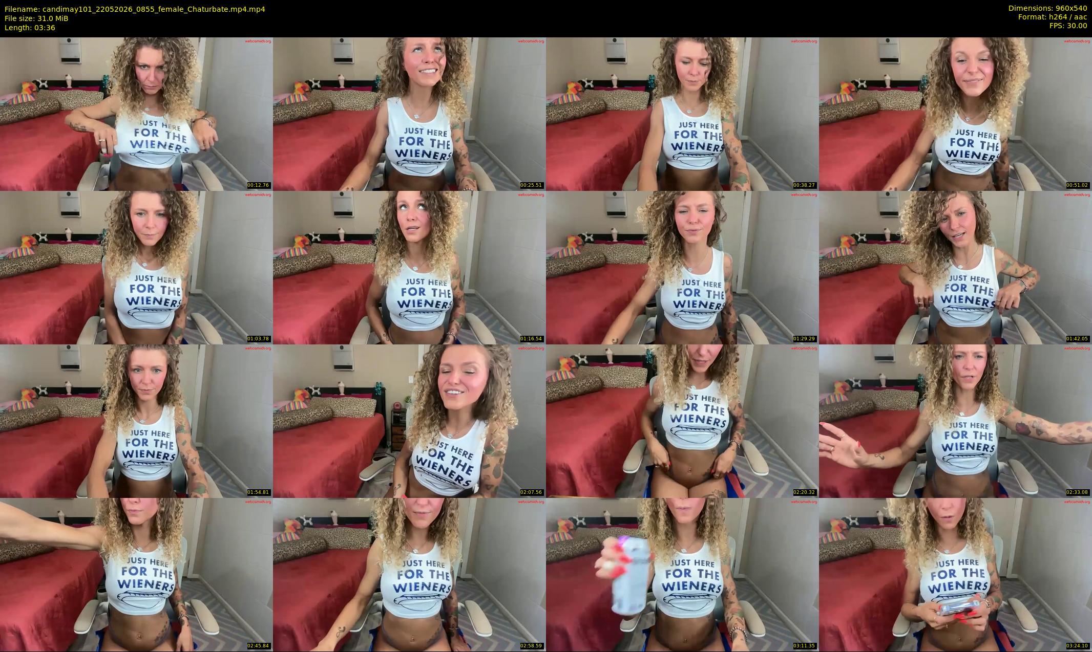 candimay101 — 4 minute Chaturbate female cam show recording, 480p, May 22, 2026