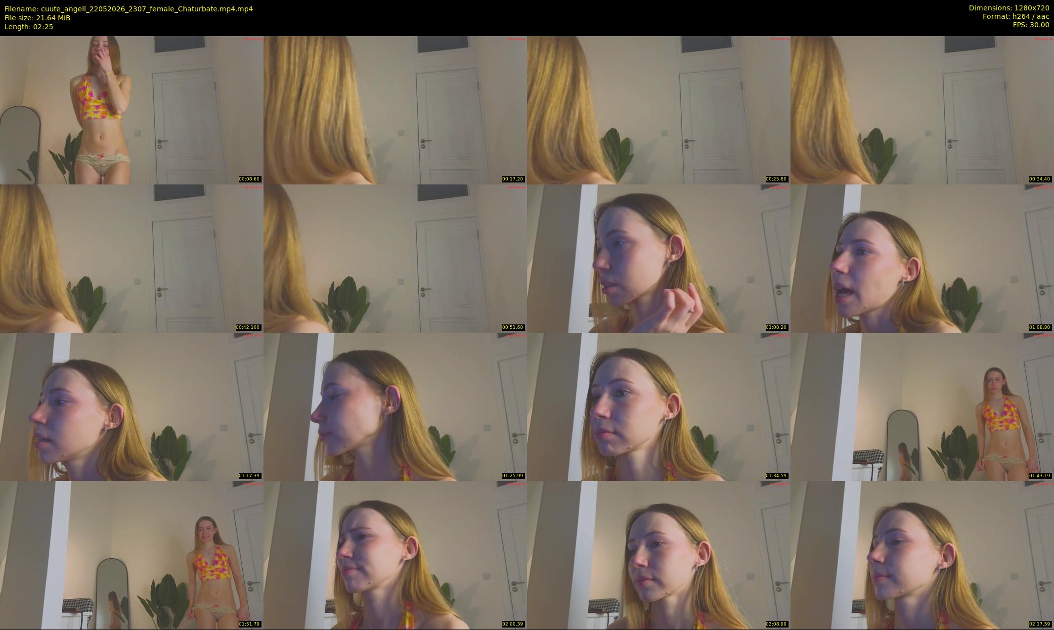 cuute_angell — 3 minute Chaturbate female cam show recording, 720p, May 22, 2026