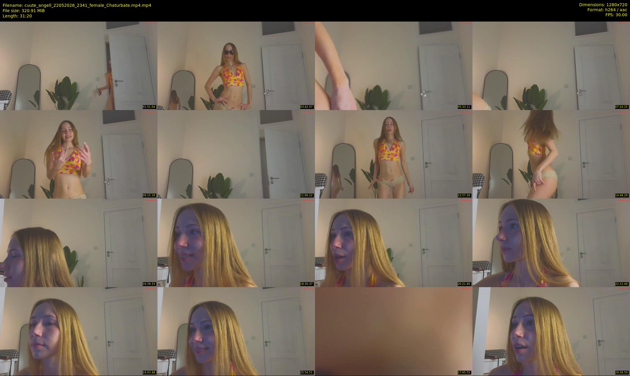 cuute_angell — 32 minute Chaturbate female cam show recording, 720p, May 22, 2026