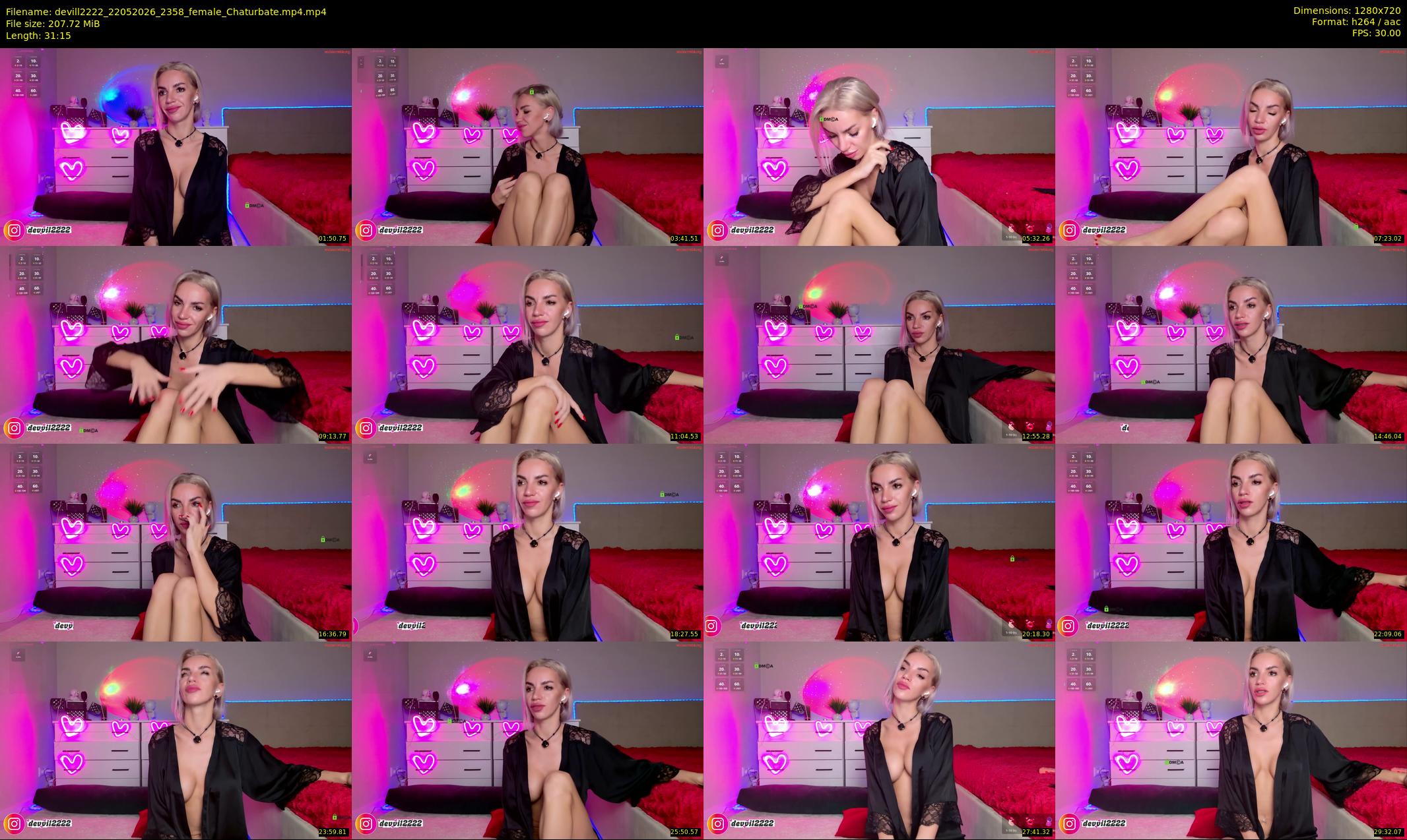 devill2222 — 32 minute Chaturbate female cam show recording, 720p, May 22, 2026