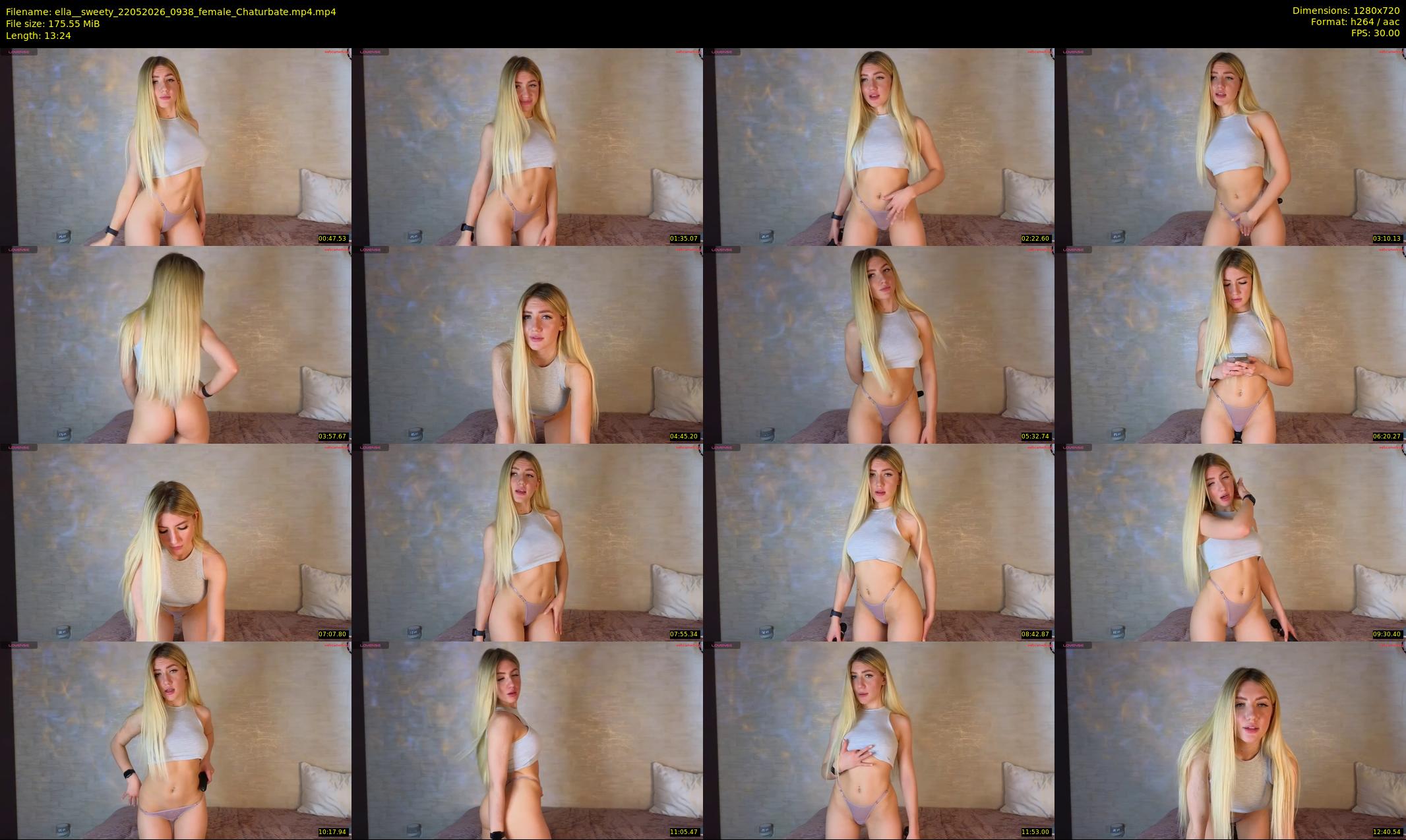 ella__sweety — 14 minute Chaturbate female cam show recording, 720p, May 22, 2026