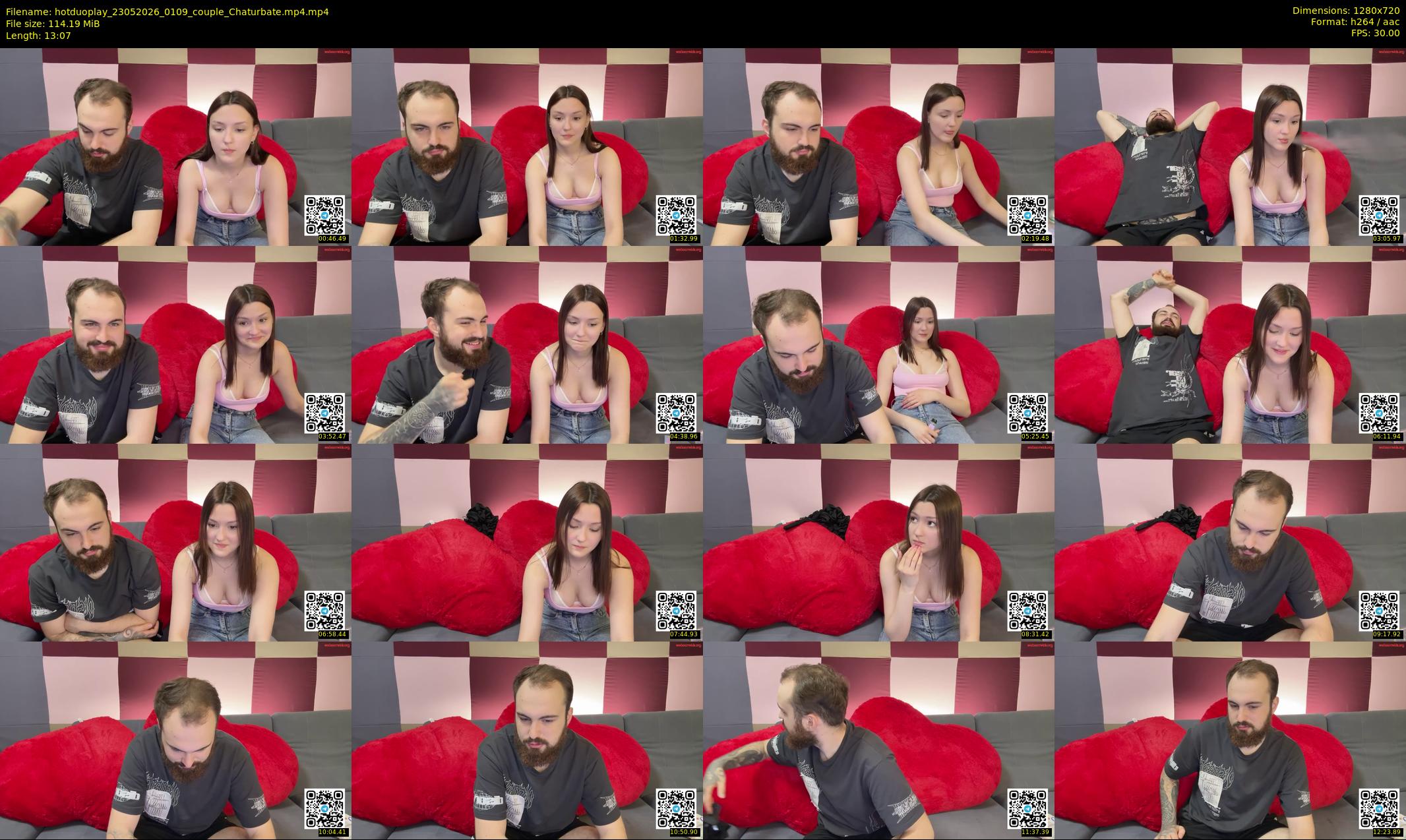 hotduoplay — 14 minute Chaturbate couple cam show recording, 720p, May 23, 2026