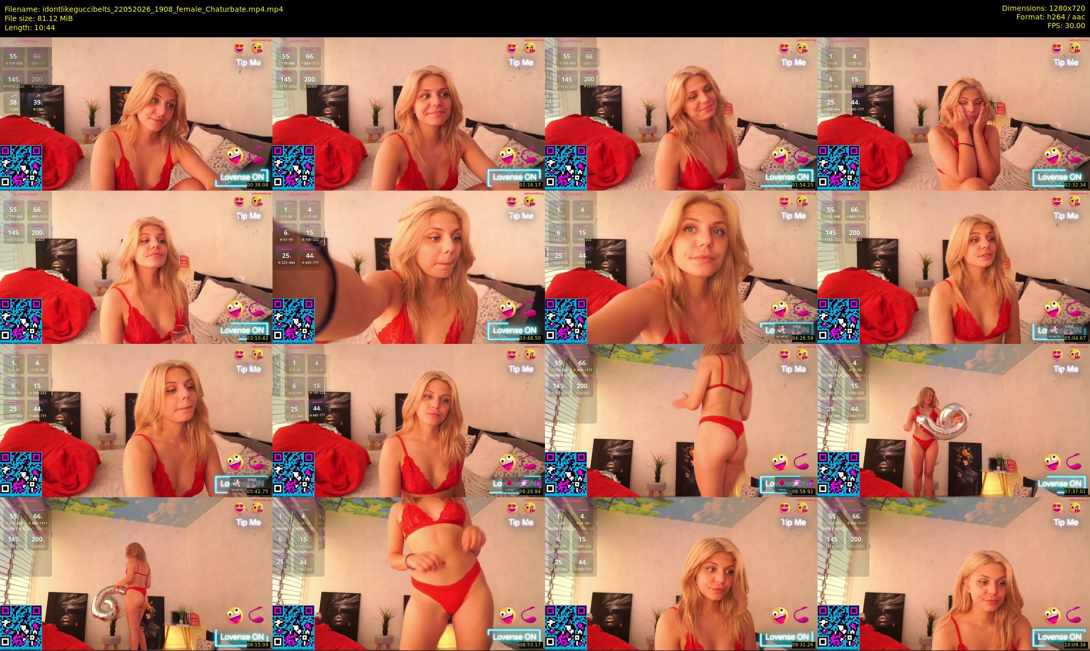 idontlikeguccibelts — 11 minute Chaturbate female cam show recording, 720p, May 22, 2026