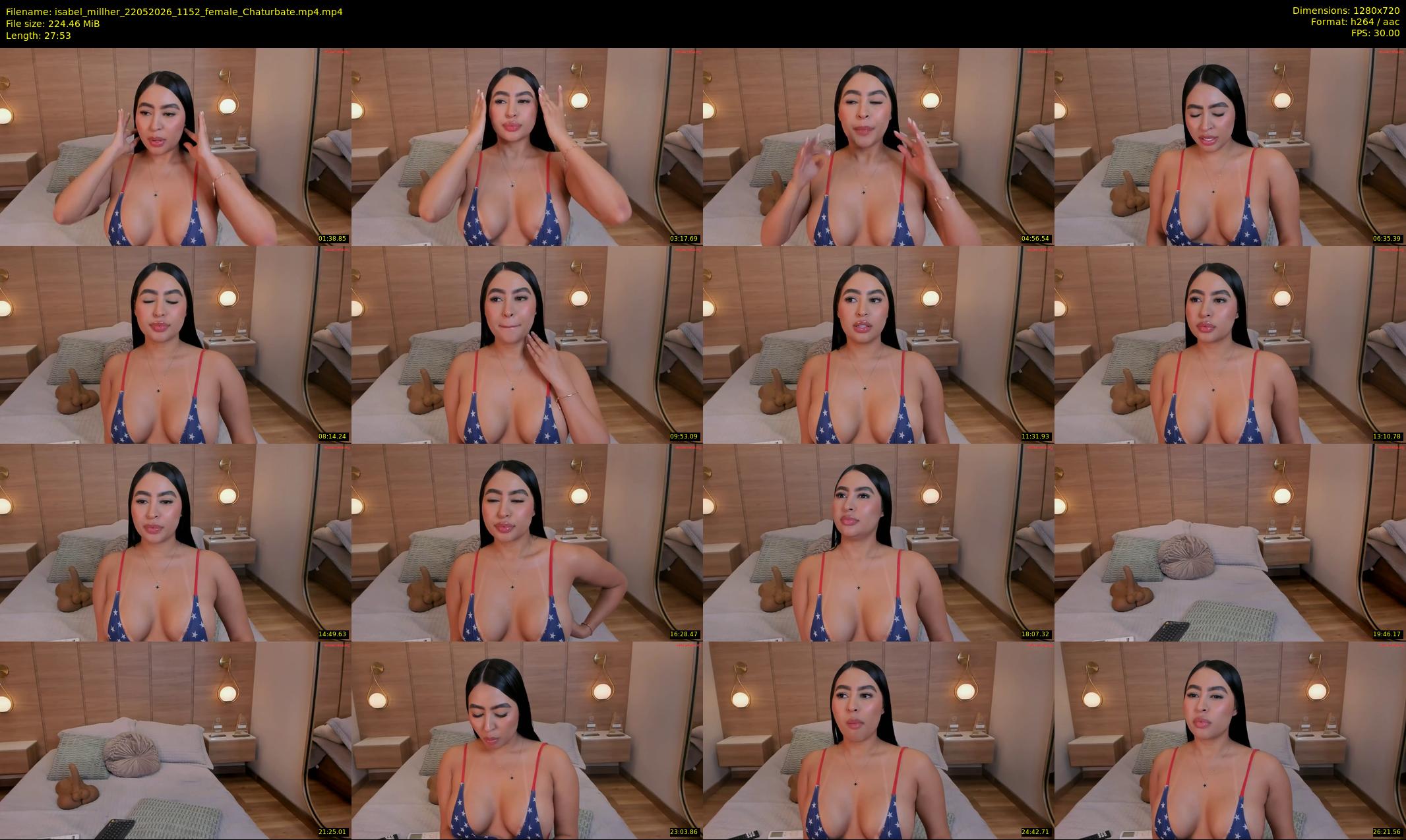 isabel_millher — 28 minute Chaturbate female cam show recording, 720p, May 22, 2026