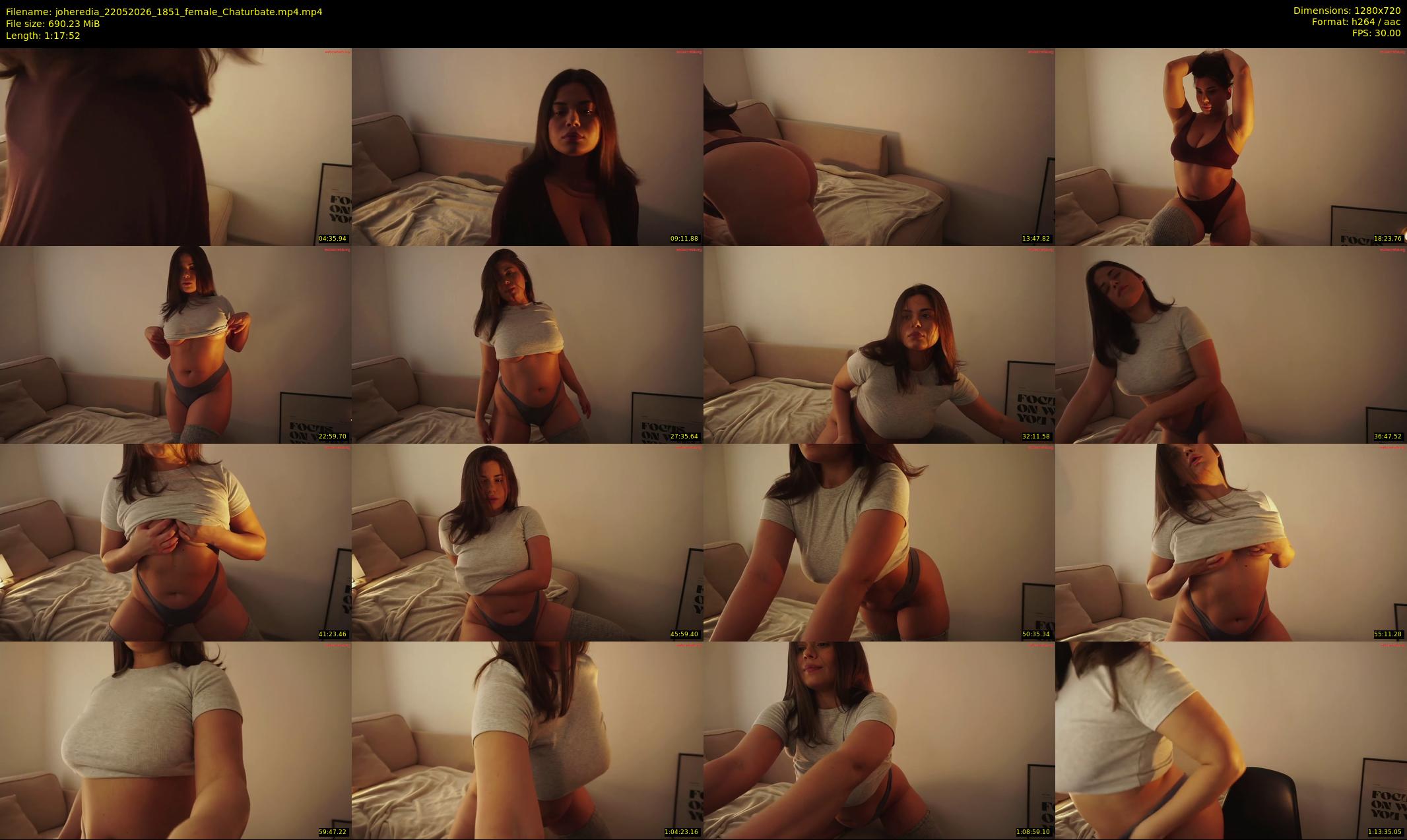 joheredia — 78 minute Chaturbate female cam show recording, 720p, May 22, 2026