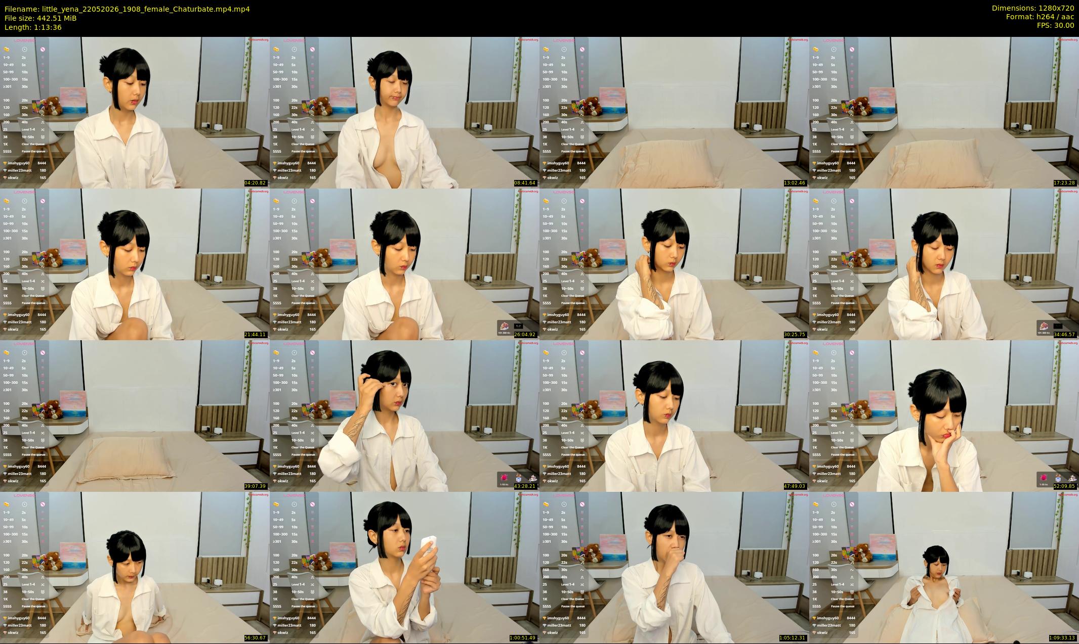 little_yena — 74 minute Chaturbate female cam show recording, 720p, May 22, 2026