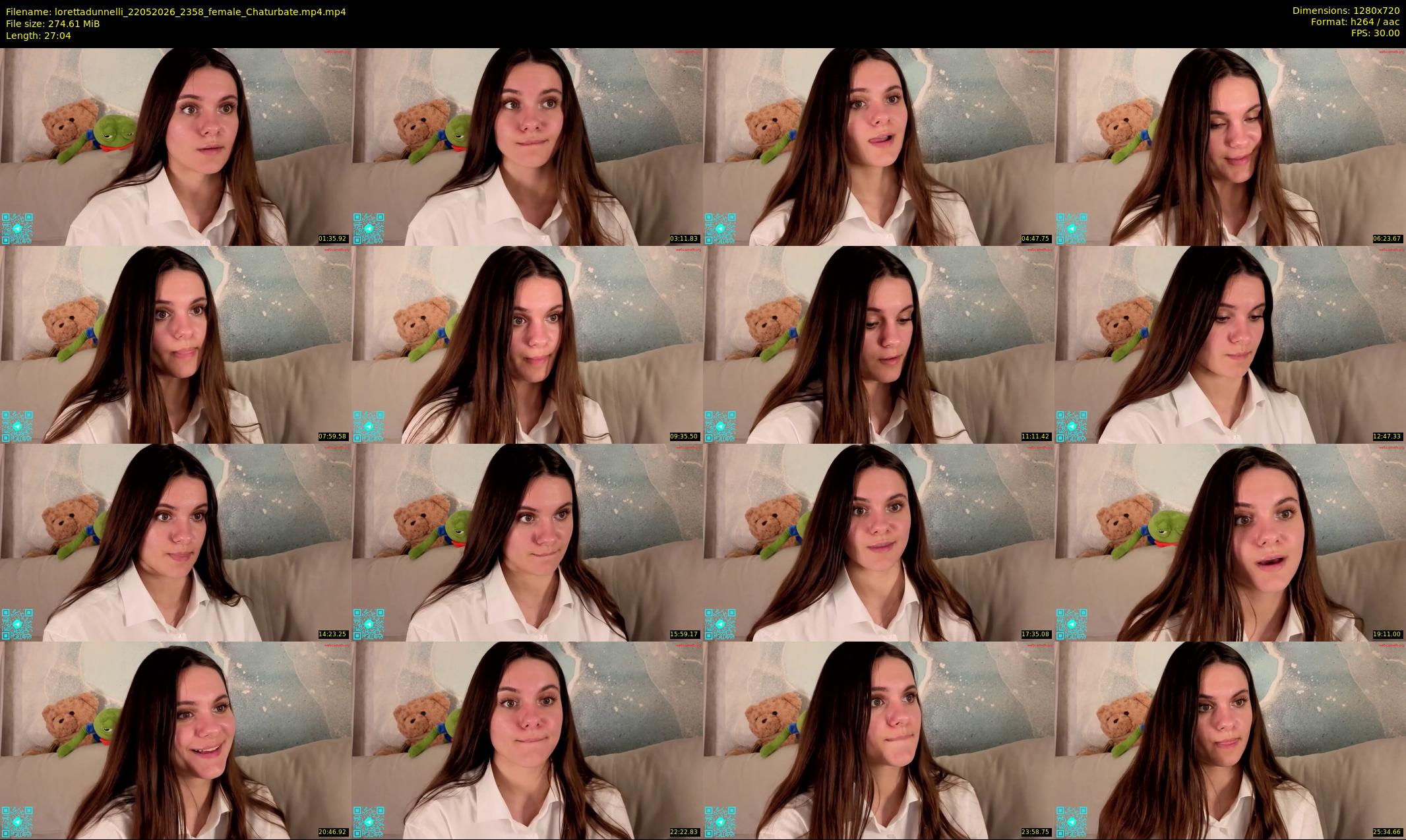 lorettadunnelli — 28 minute Chaturbate female cam show recording, 720p, May 22, 2026