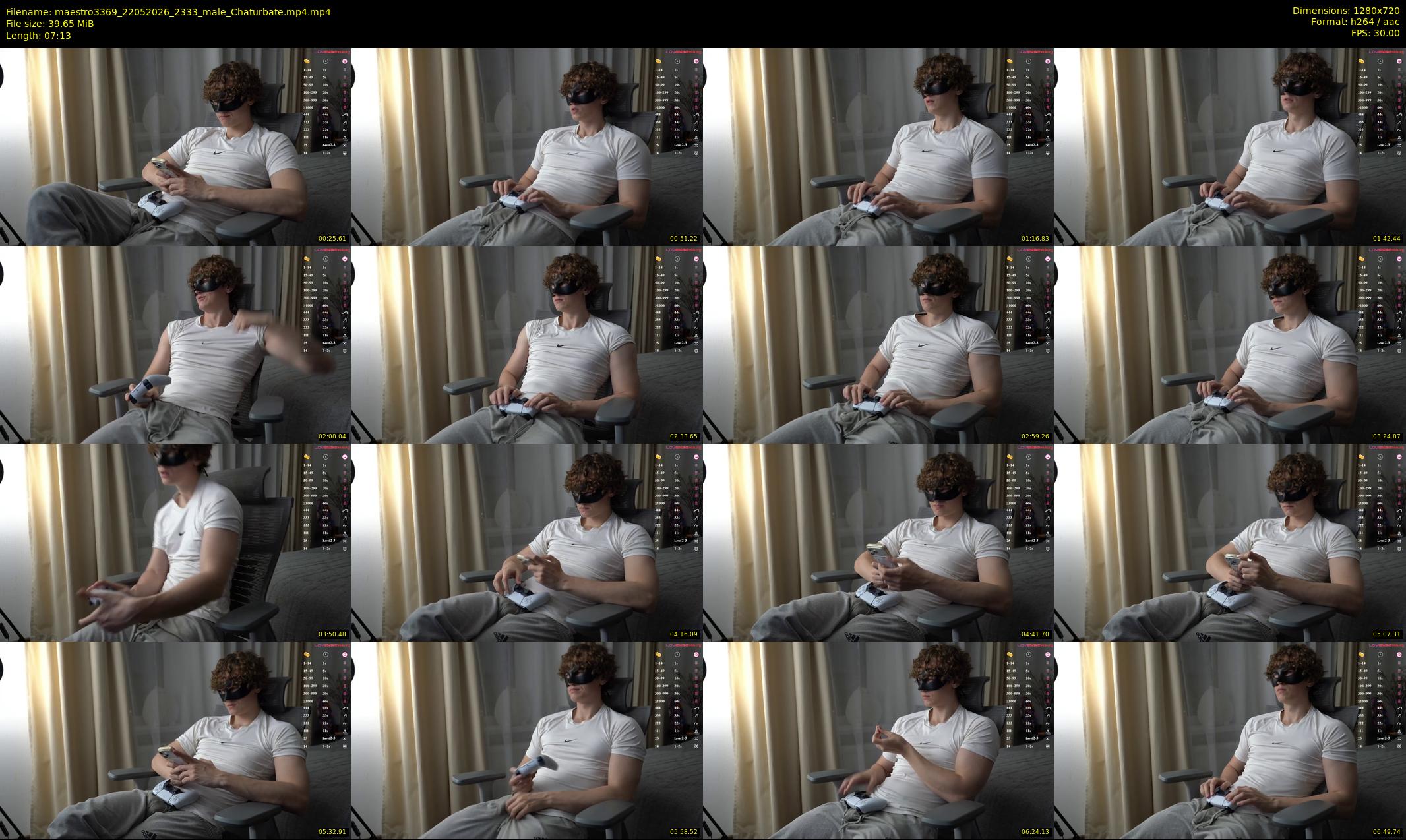 maestro3369 — 8 minute Chaturbate male cam show recording, 720p, May 22, 2026