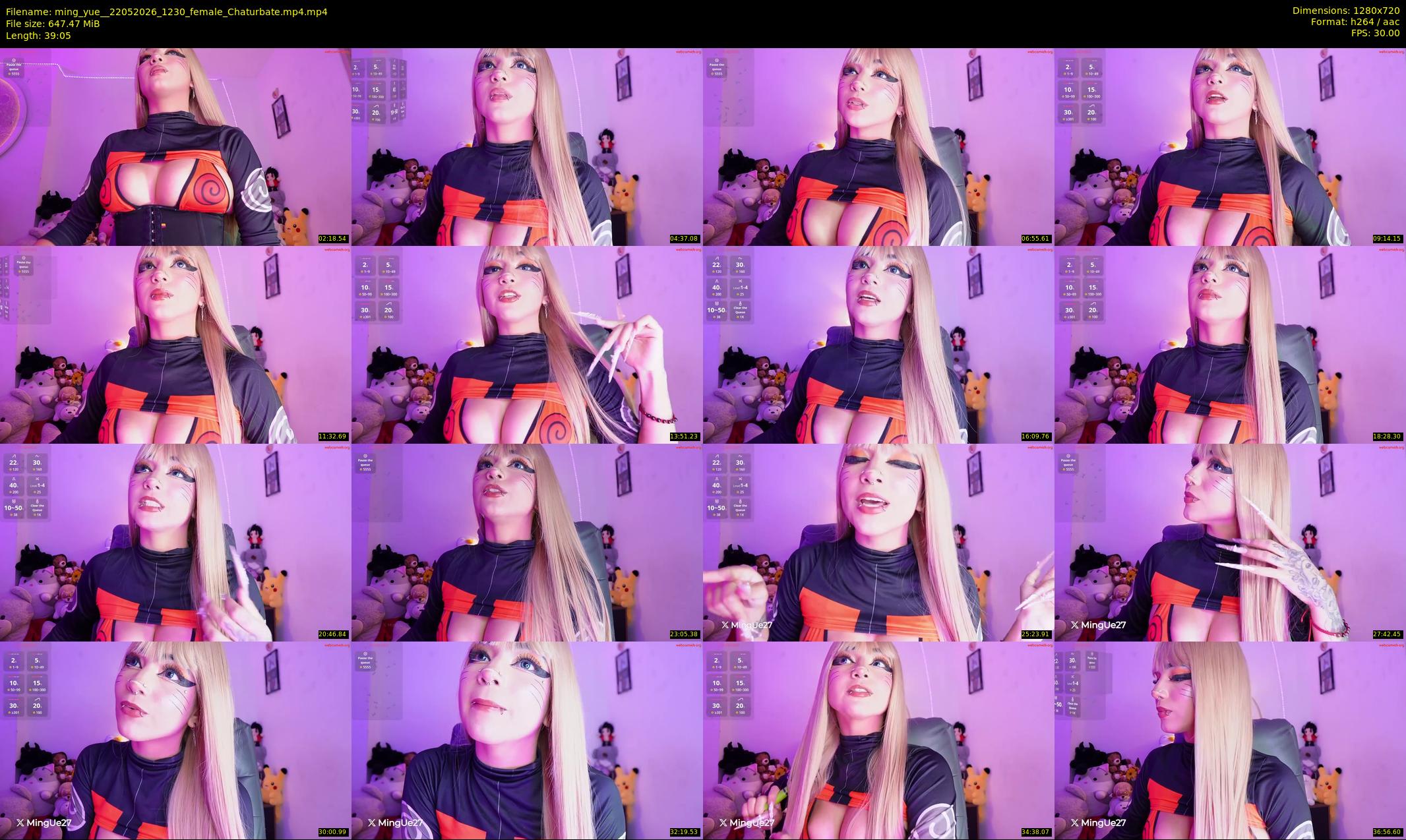 ming_yue_ — 40 minute Chaturbate female cam show recording, 720p, May 22, 2026