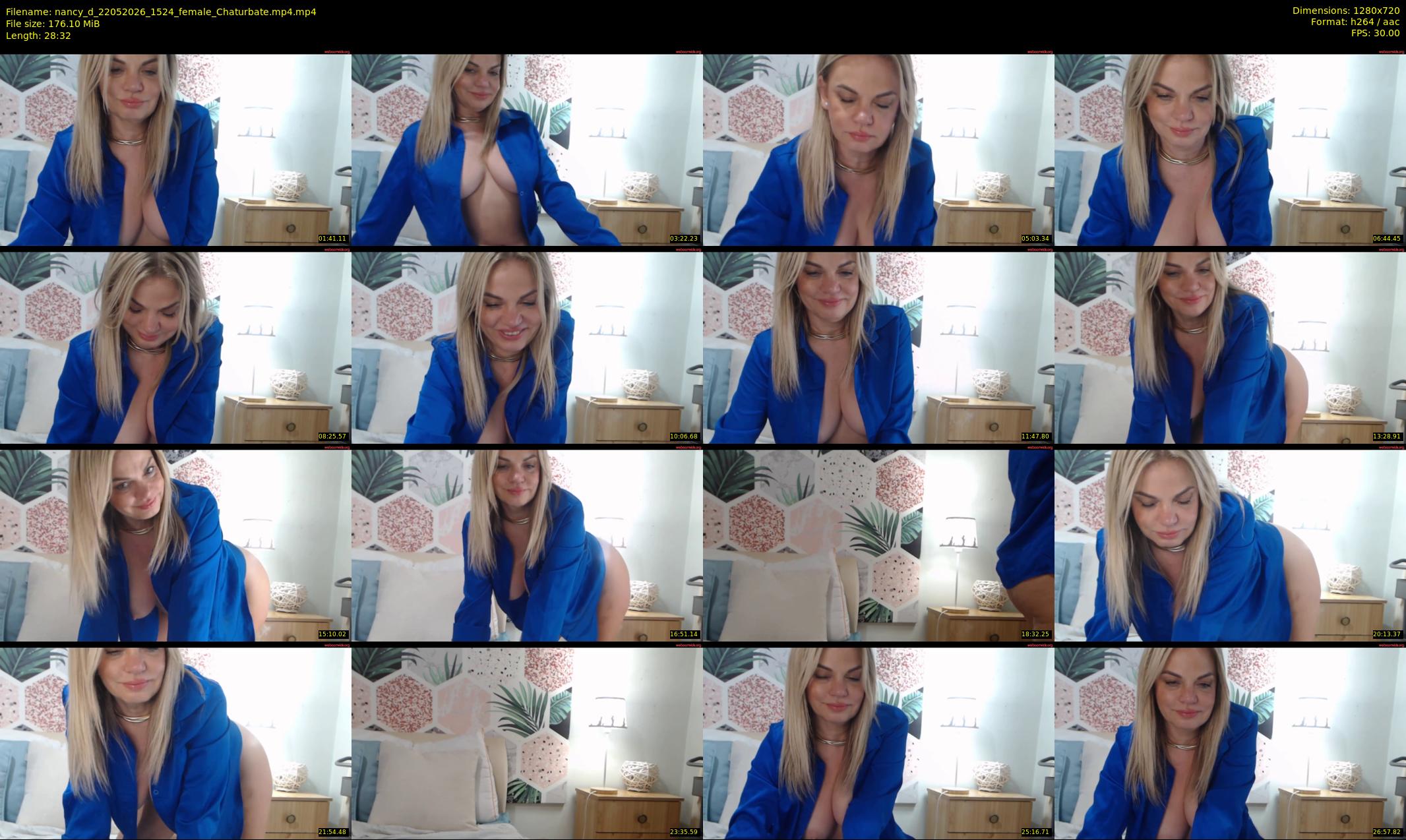 nancy_d — 29 minute Chaturbate female cam show recording, 720p, May 22, 2026