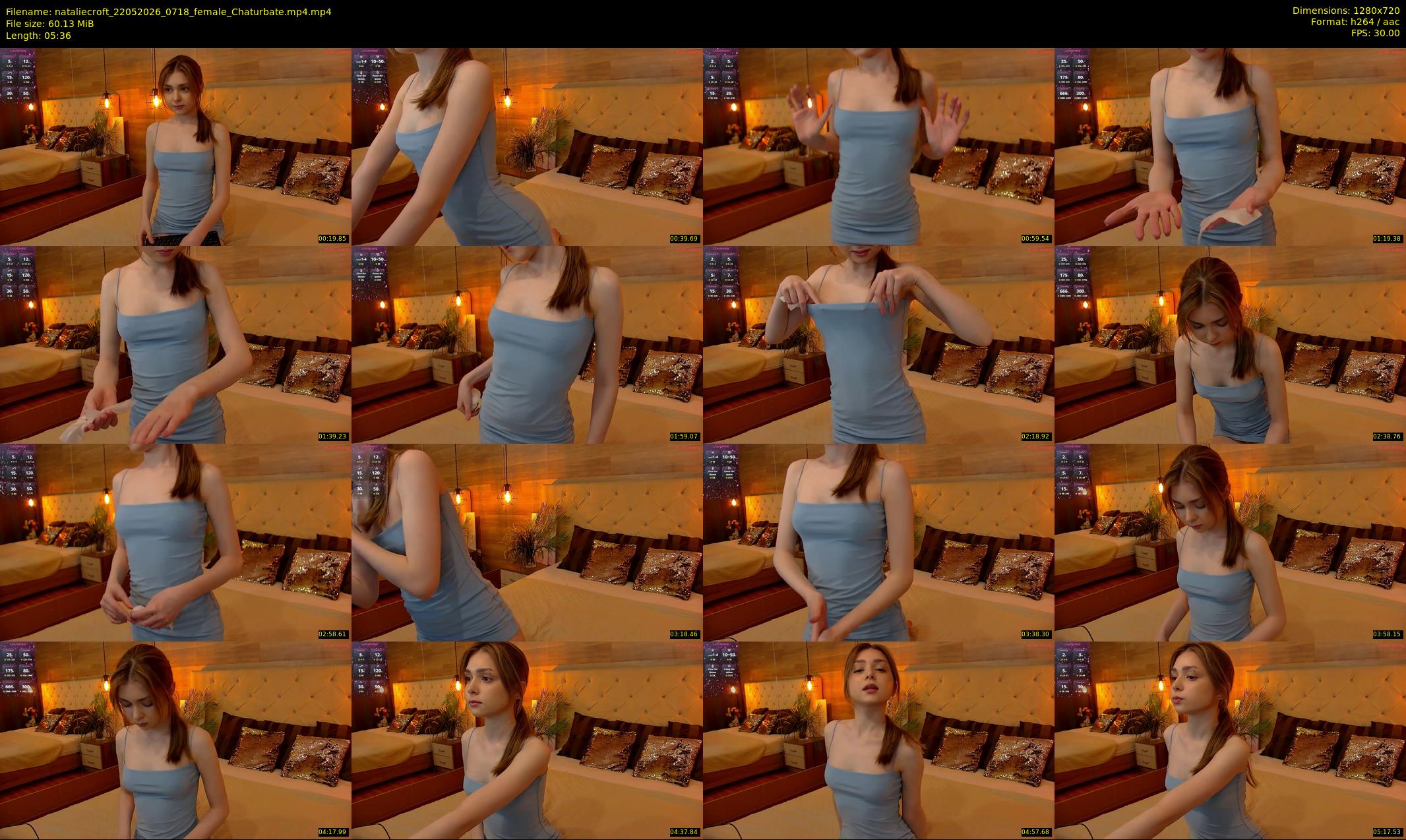 nataliecroft — 6 minute Chaturbate female cam show recording, 720p, May 22, 2026